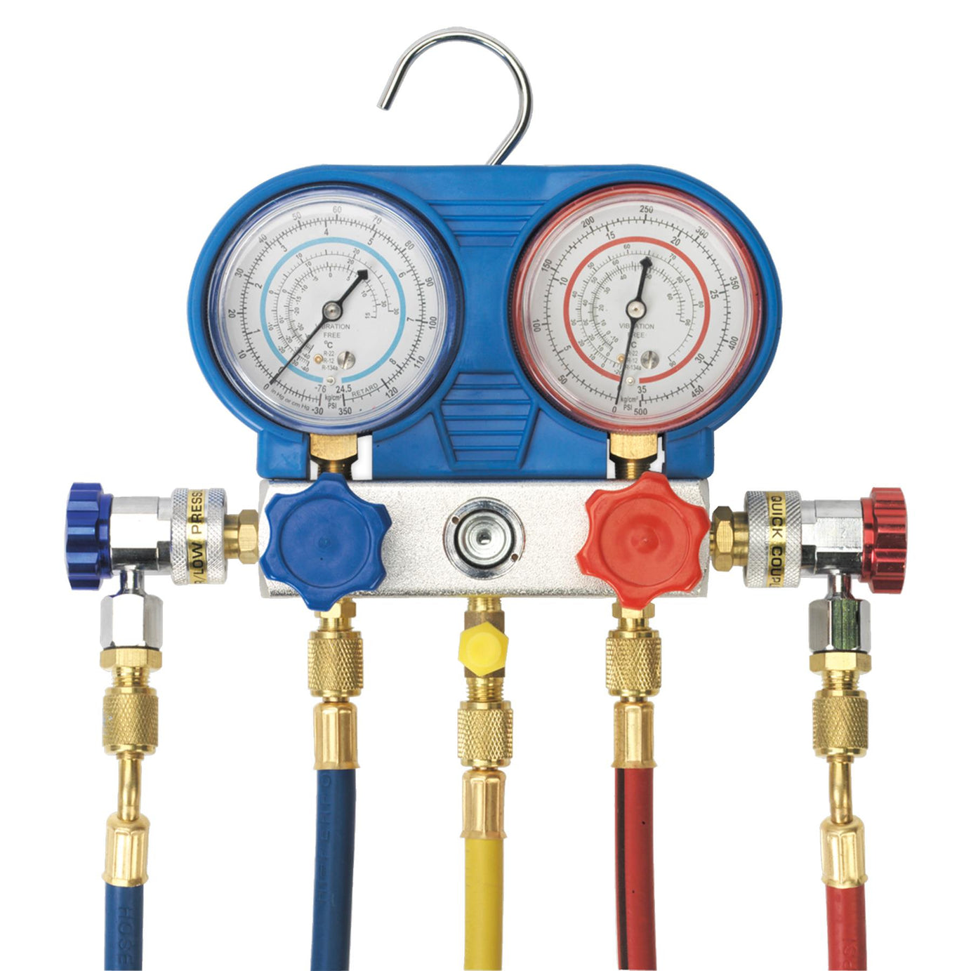 Sealey Air Conditioning System Manifold with Sight Glass Easy Operation