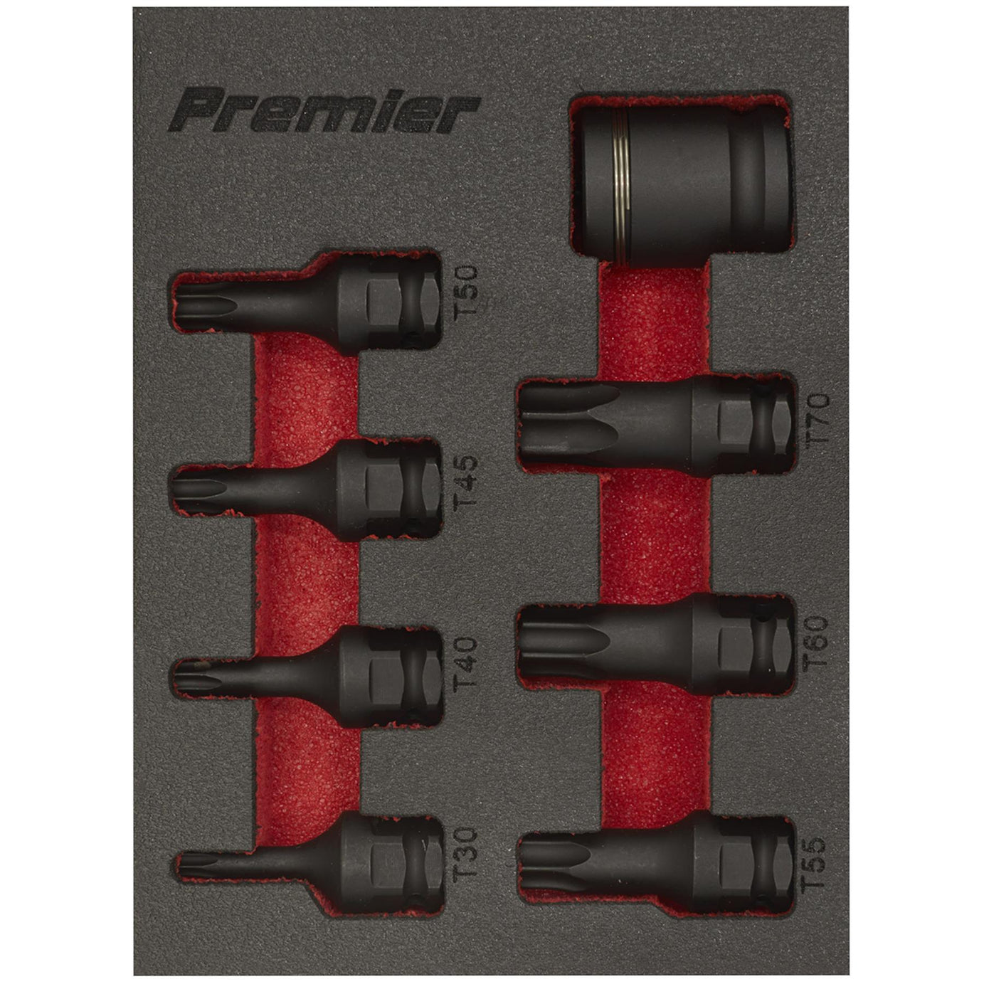 Sealey Impact TRX-Star* Socket Bit Set 8pc 3/8"Sq Drive