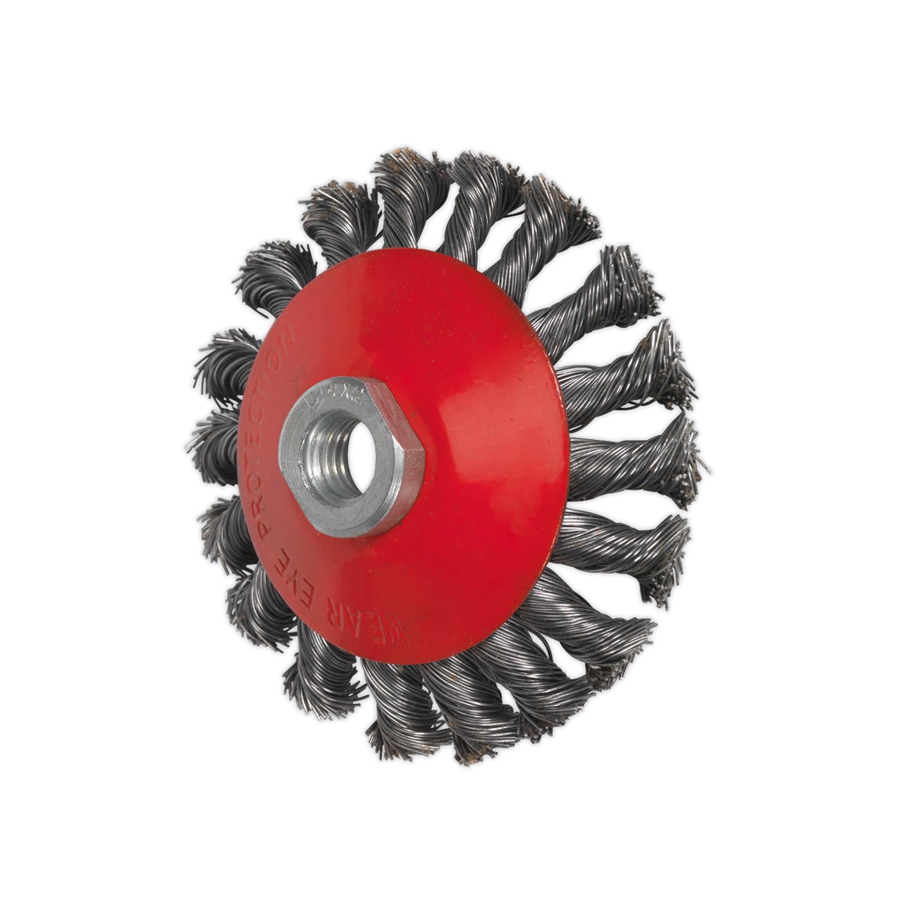 Sealey Conical Wire Brush 100mm M14 x 2mm