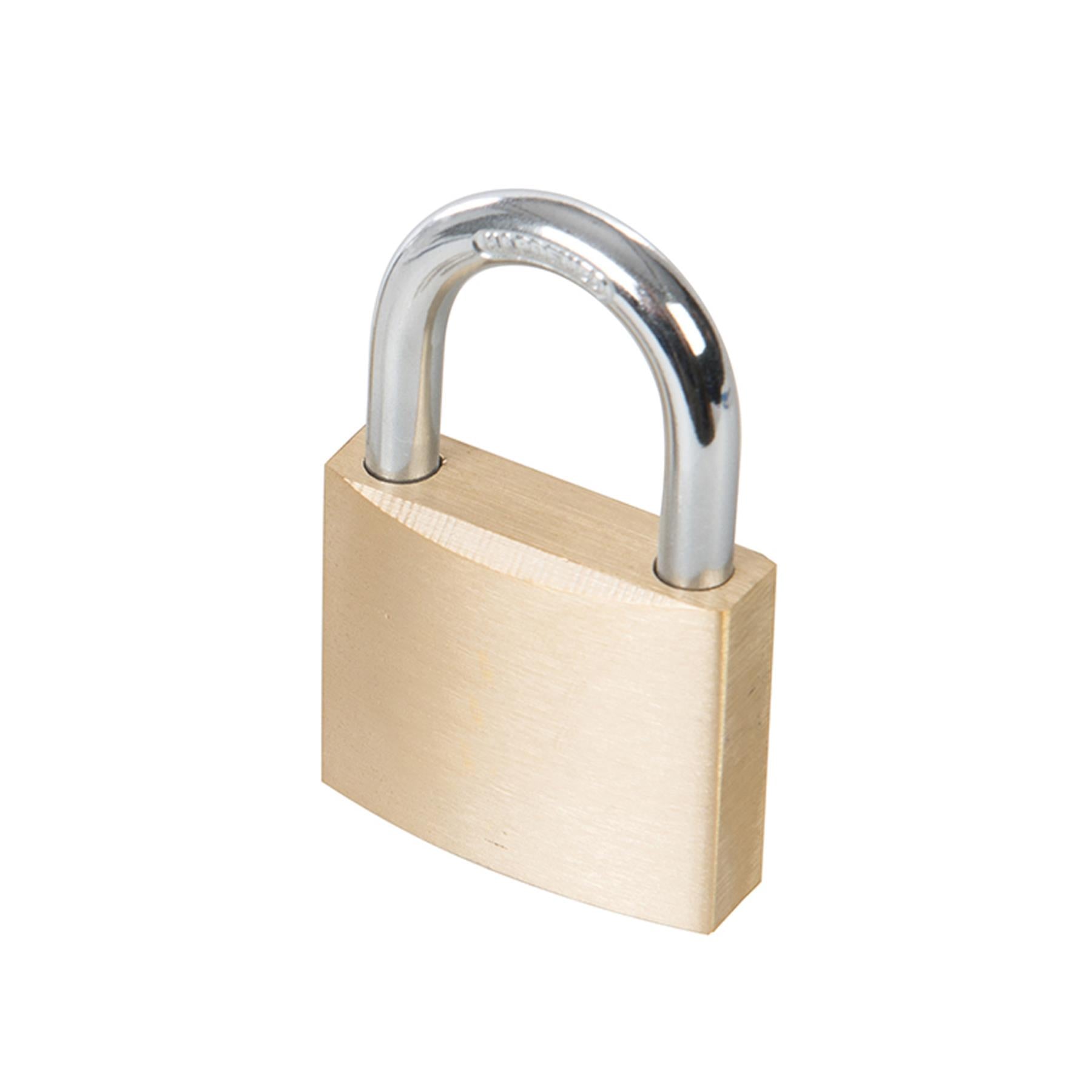 Keyed Alike Padlocks With Set Of 3 Brass Keys 40 x 32 x 12mm 2Pk