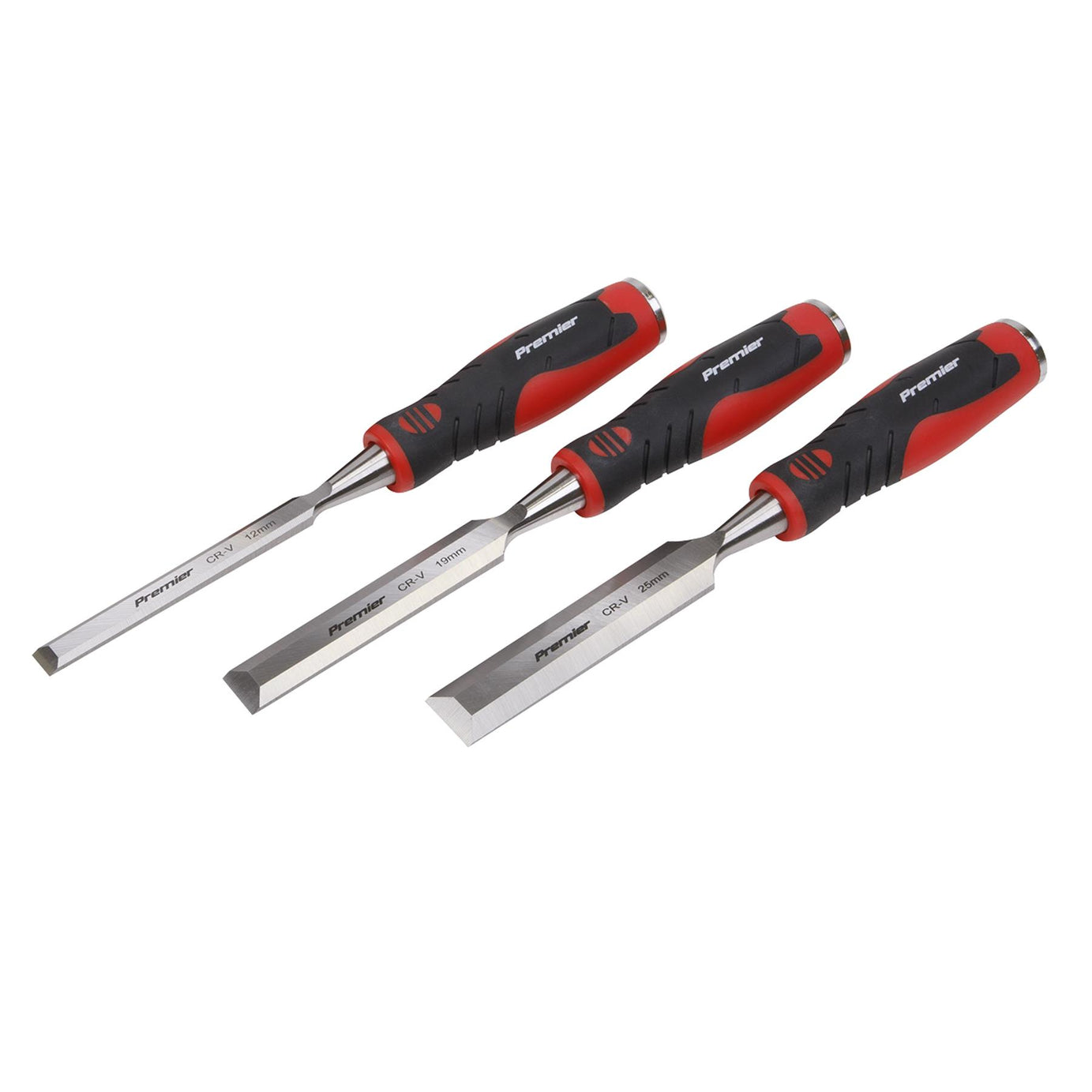 Sealey Hammer-Thru Wood Chisel 3pc Set