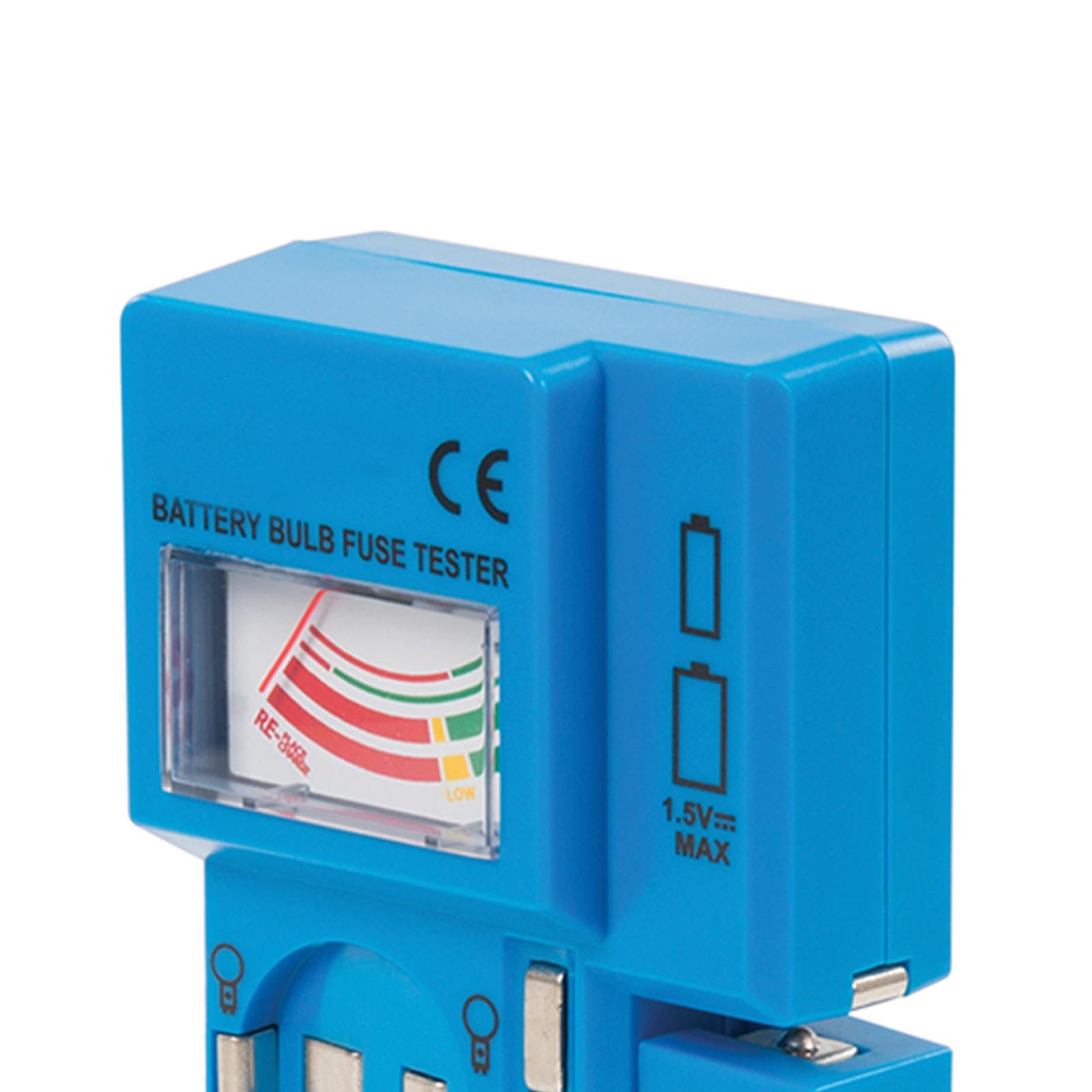 Tester Bulb 1.5V - 9V Fuse & Battery Checks Power Level Of 1.5V & 9V Batteries