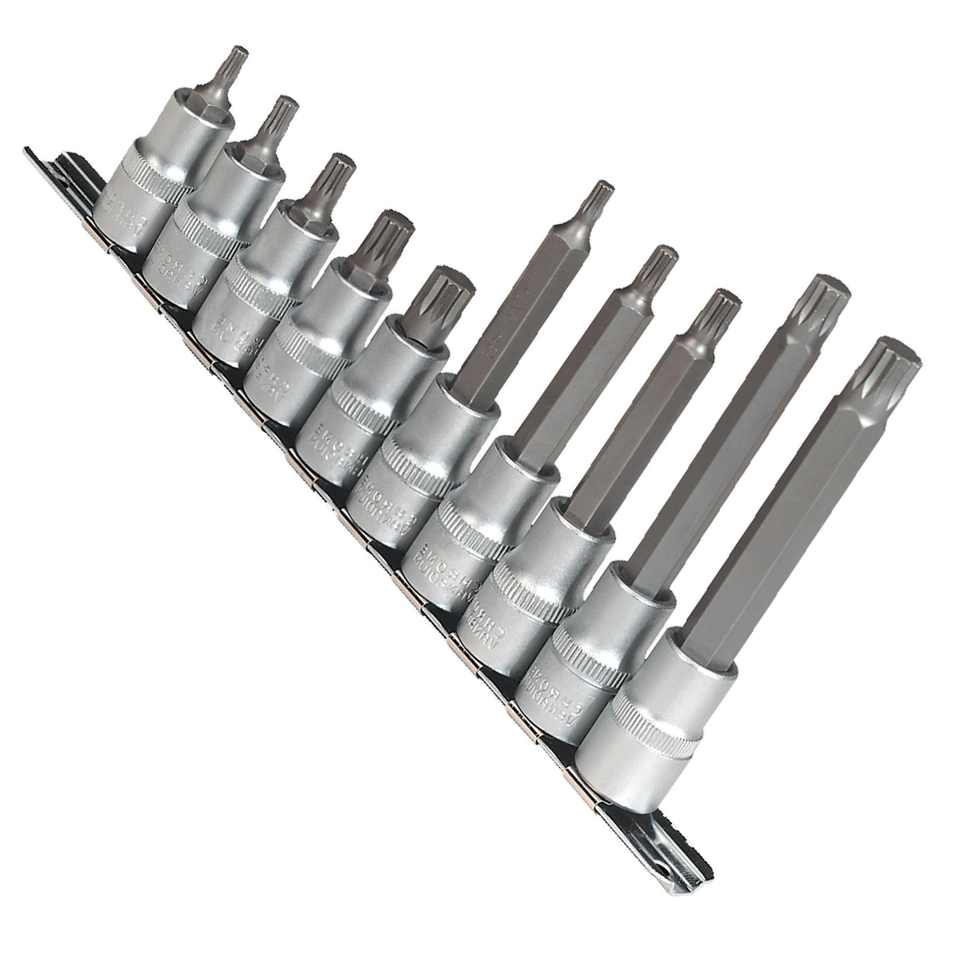 Sealey Spline Socket Bit Set 10pc 1/2"Sq Drive
