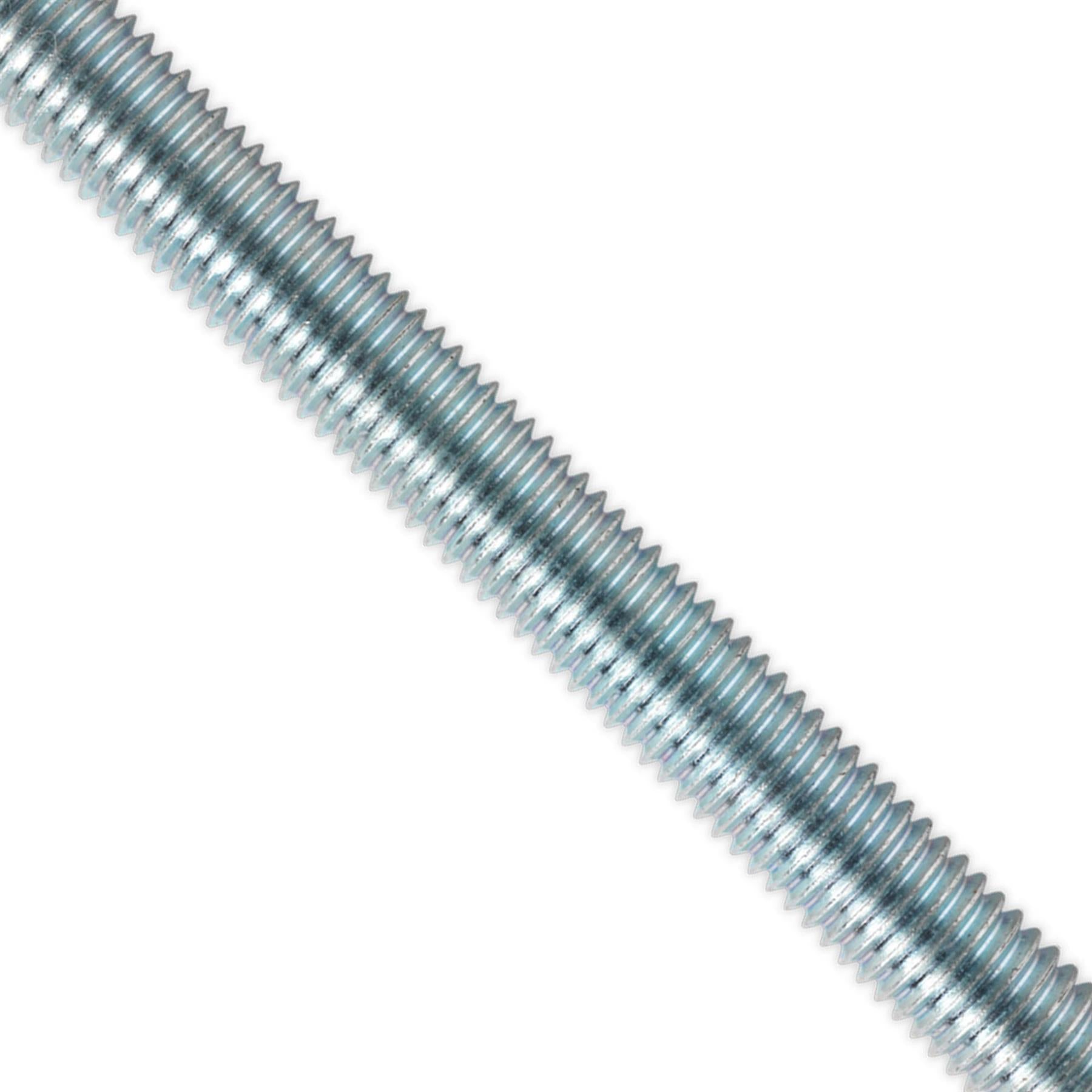 Sealey Studding Threaded Rod M10 x 1m - 8.8 Steel - Pack of 5