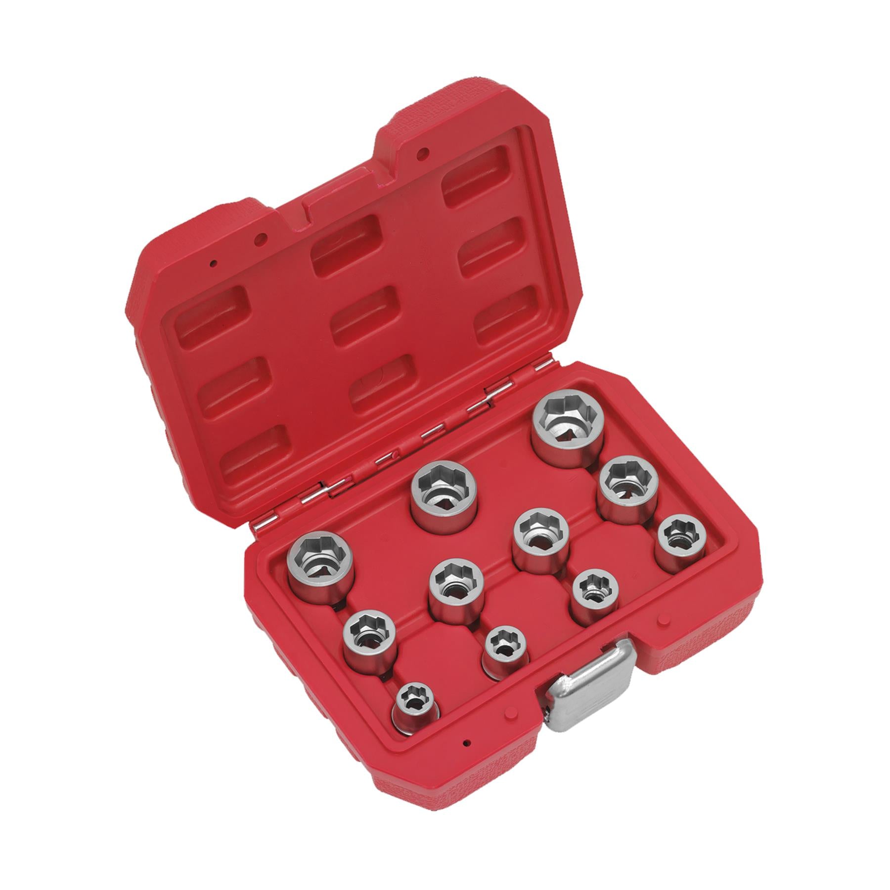 Sealey Bolt Extractor Socket Set 11pc 3/8"Sq Drive Metric