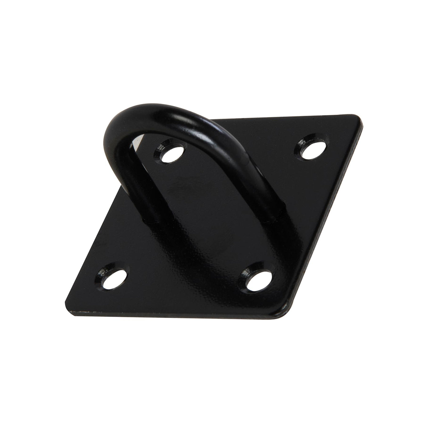 Chain Plate - Staple 50mm X 50mm Black Corrosion Resistant Weatherproof