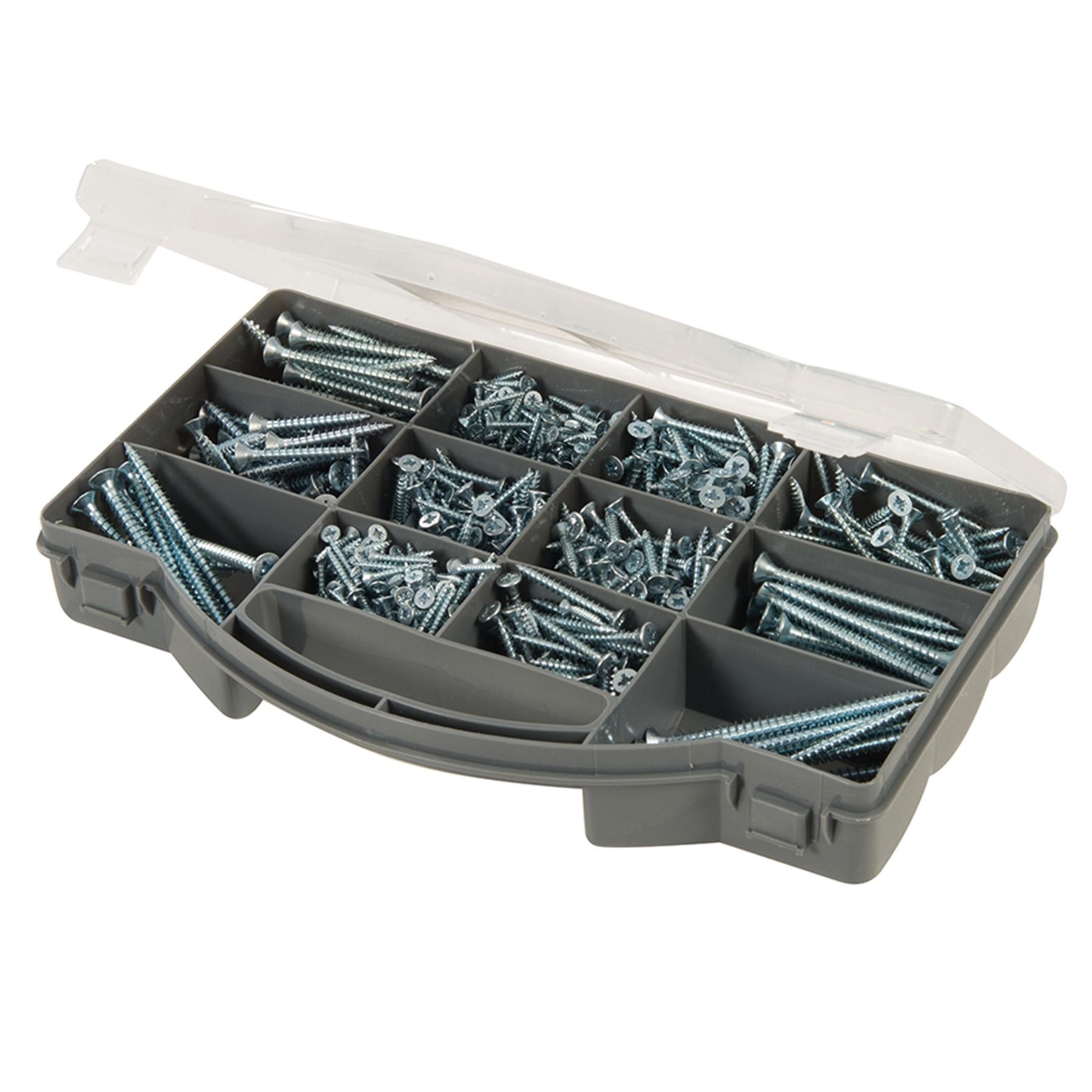 Pack Plated Countersink Screws Bzp Zinc-Plated, Twin-Thread Pzd Screws