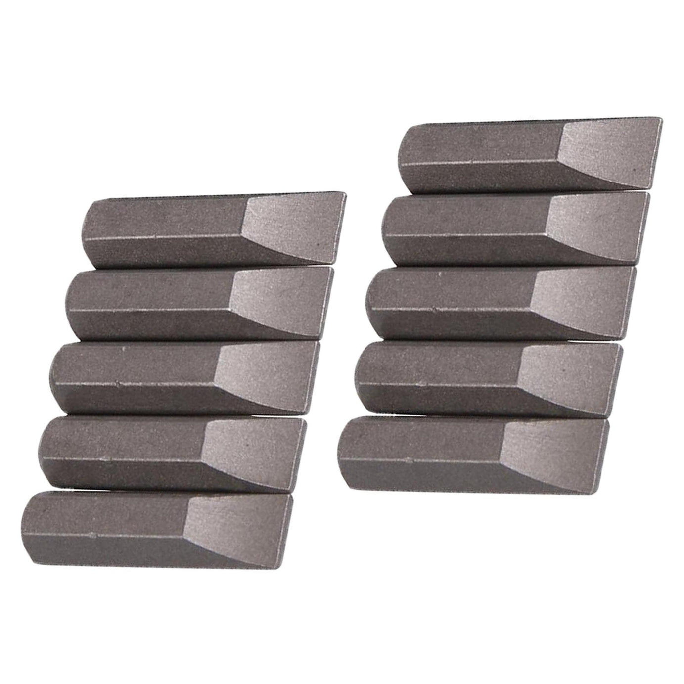 Slotted Screwdriver Bits 7mm CRV Chrome Vanadium Steel 1/4" Hex Drive 10Pcs