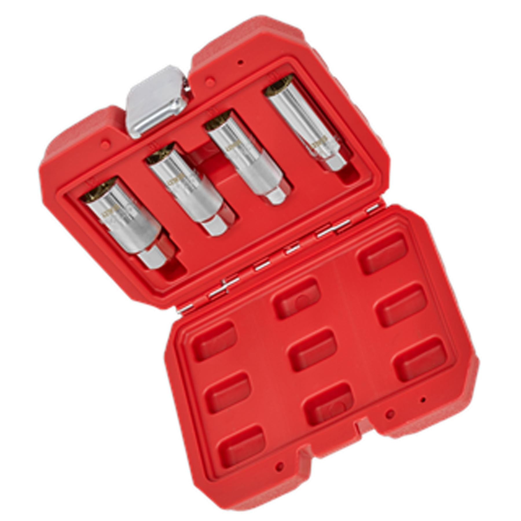 Sealey Magnetic Spark Plug Socket Set 4pc 3/8"Sq Drive