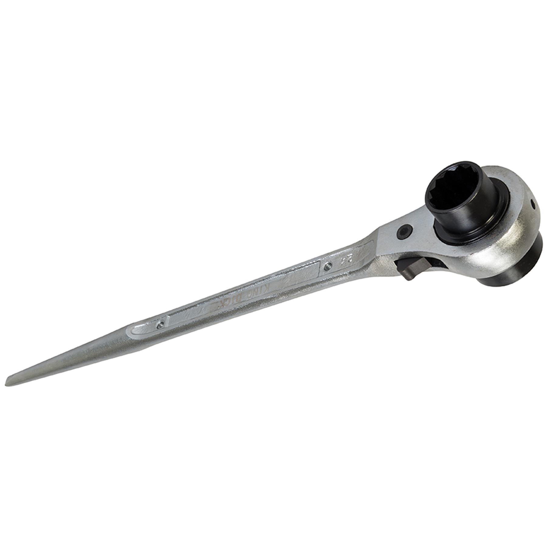King Dick Heavy Duty Ratchet Podger Scaffolding Spanners Metric Heads 24 x 30mm