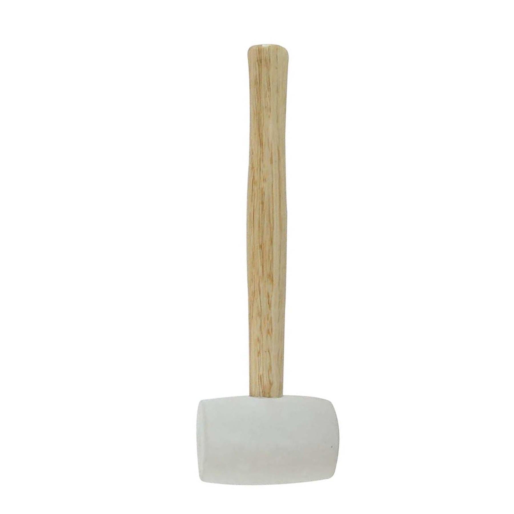 White Rubber Mallet - 24Oz (680G) Camping Building Marqee Tent Pegs Mallet DIY