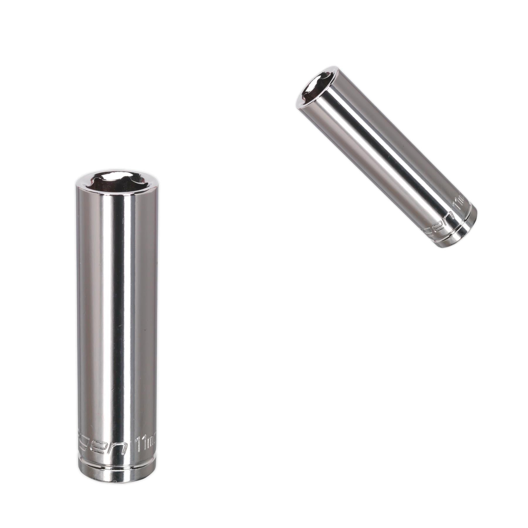 Sealey WallDrive Socket 11mm Deep 3/8"Sq Drive