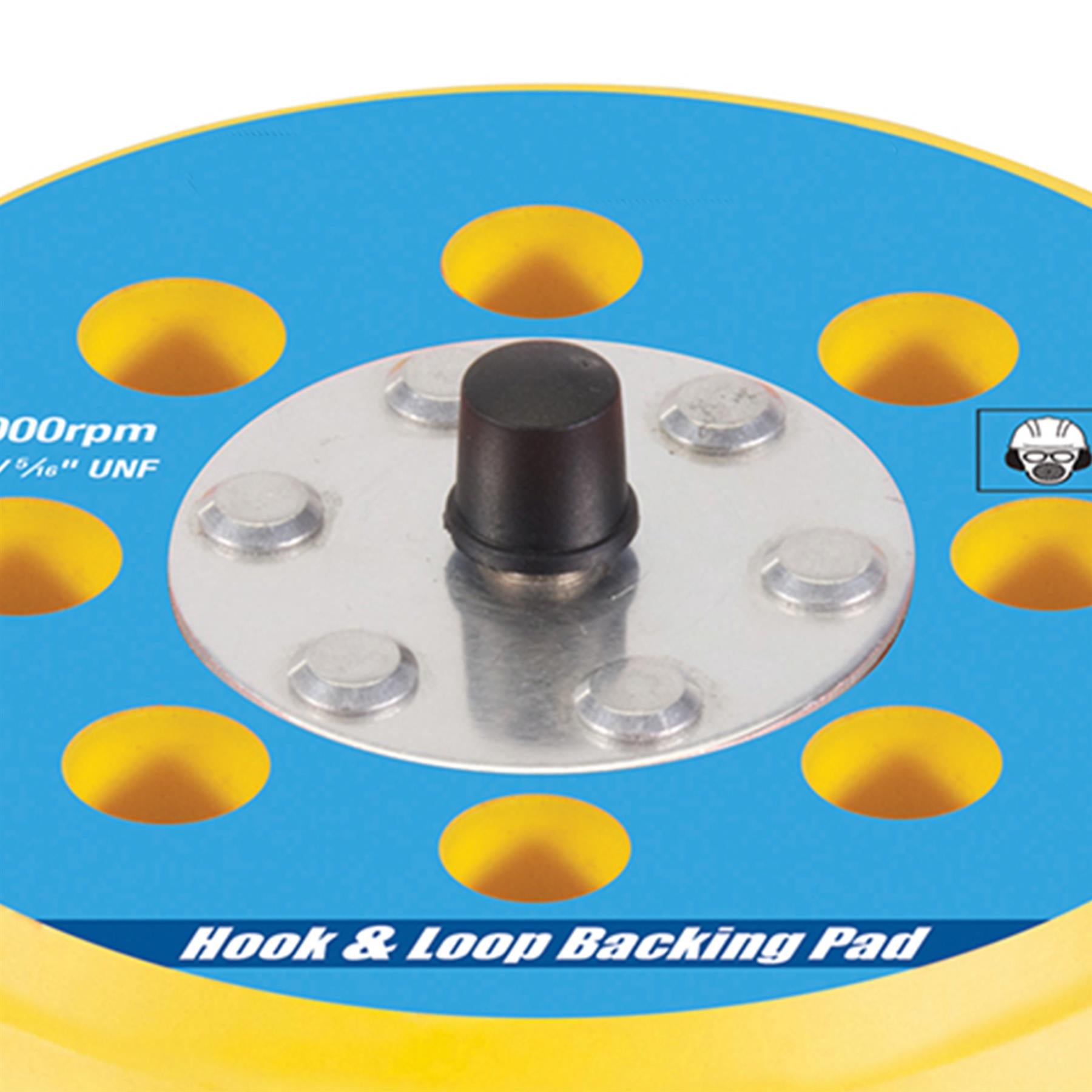Hook & Loop Backing Pad 125mm / 5/16" Unf Polishing With Semi-Flexible Edge