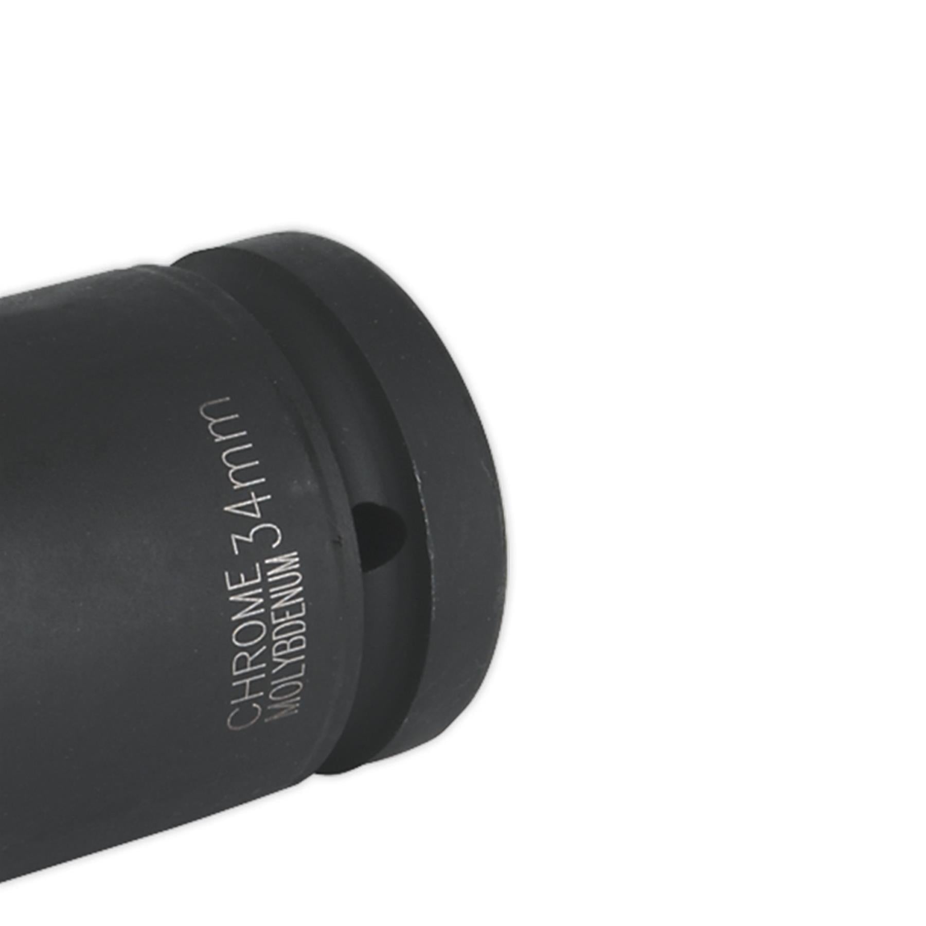 Sealey Impact Socket 34mm Deep 1"Sq Drive