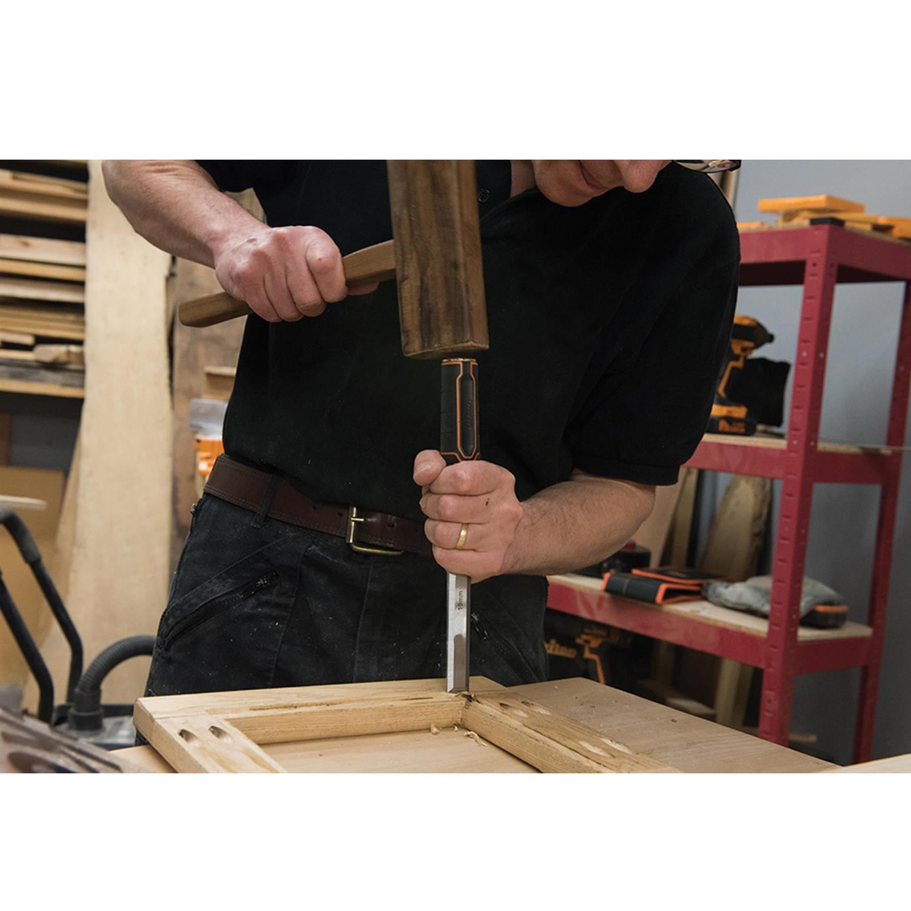 Wood Chisel Fully Forged Chrome Vanadium Steel Blade/Soft Grip Handle Twc19 19mm