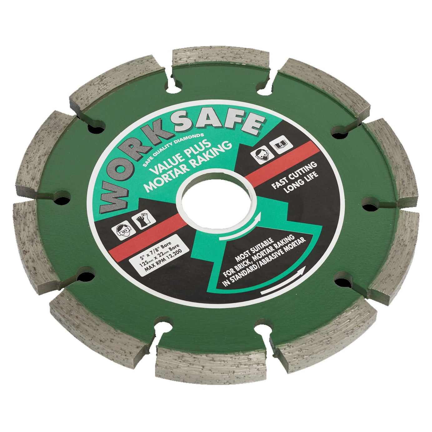 Sealey Value Plus Diamond Blade 125 x 22mm Cutting hard and medium