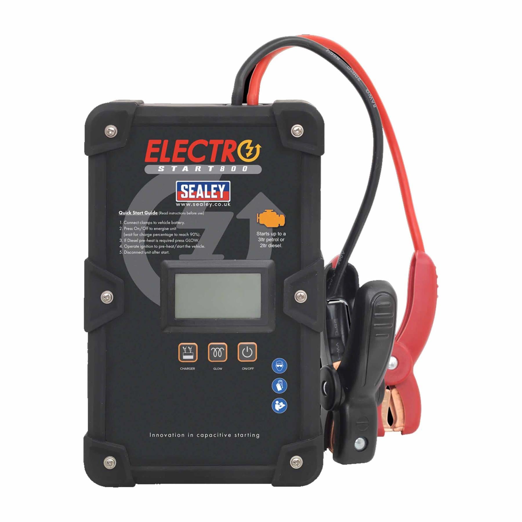 Sealey ElectroStart Batteryless Power Start 800A 12V Simple and safe