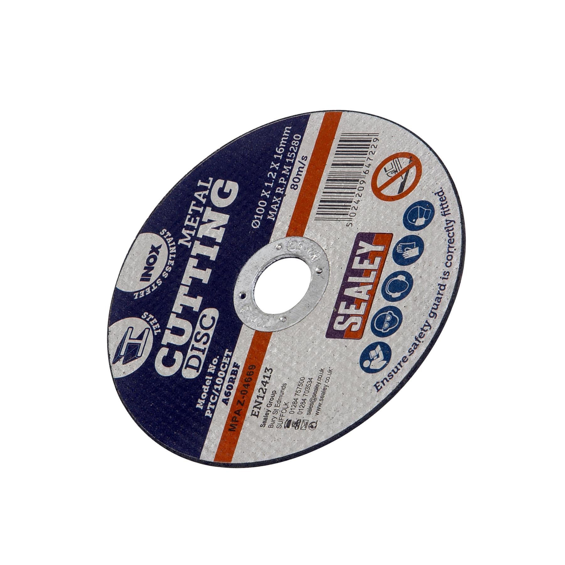 Sealey Cutting Disc Ø100 x 1.2mm 16mm Bore