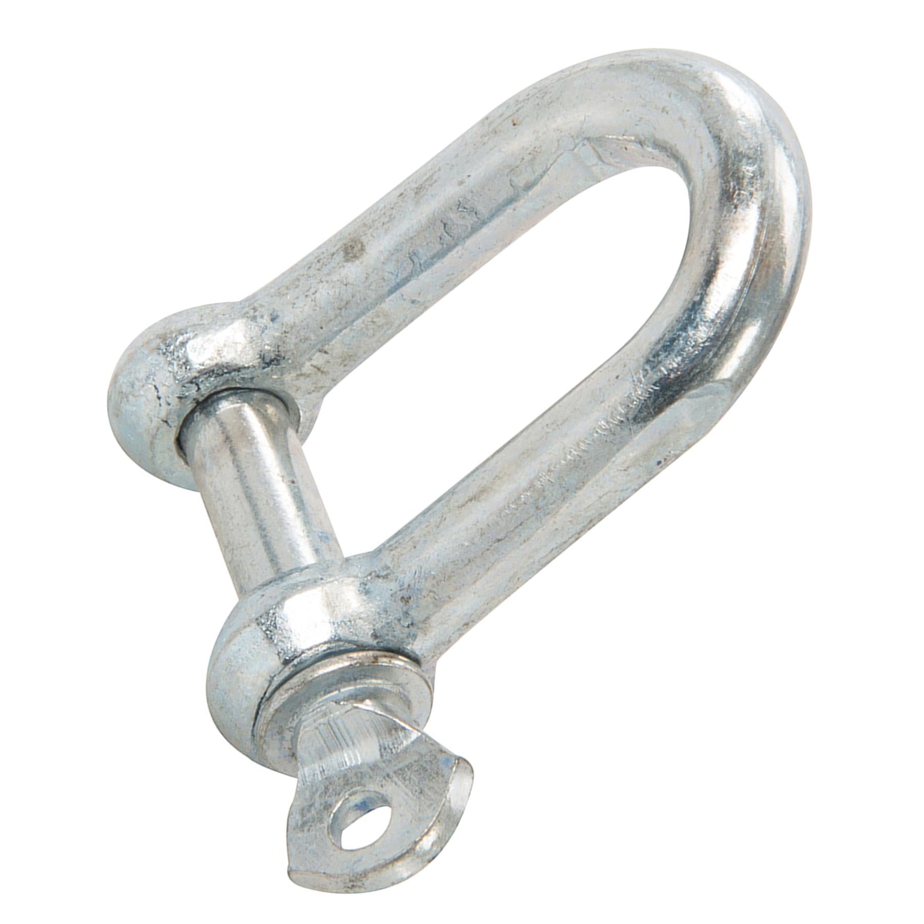 D Shackle M10 1pc Galvanised Steel Lifting Towing Rigging Pin Loop