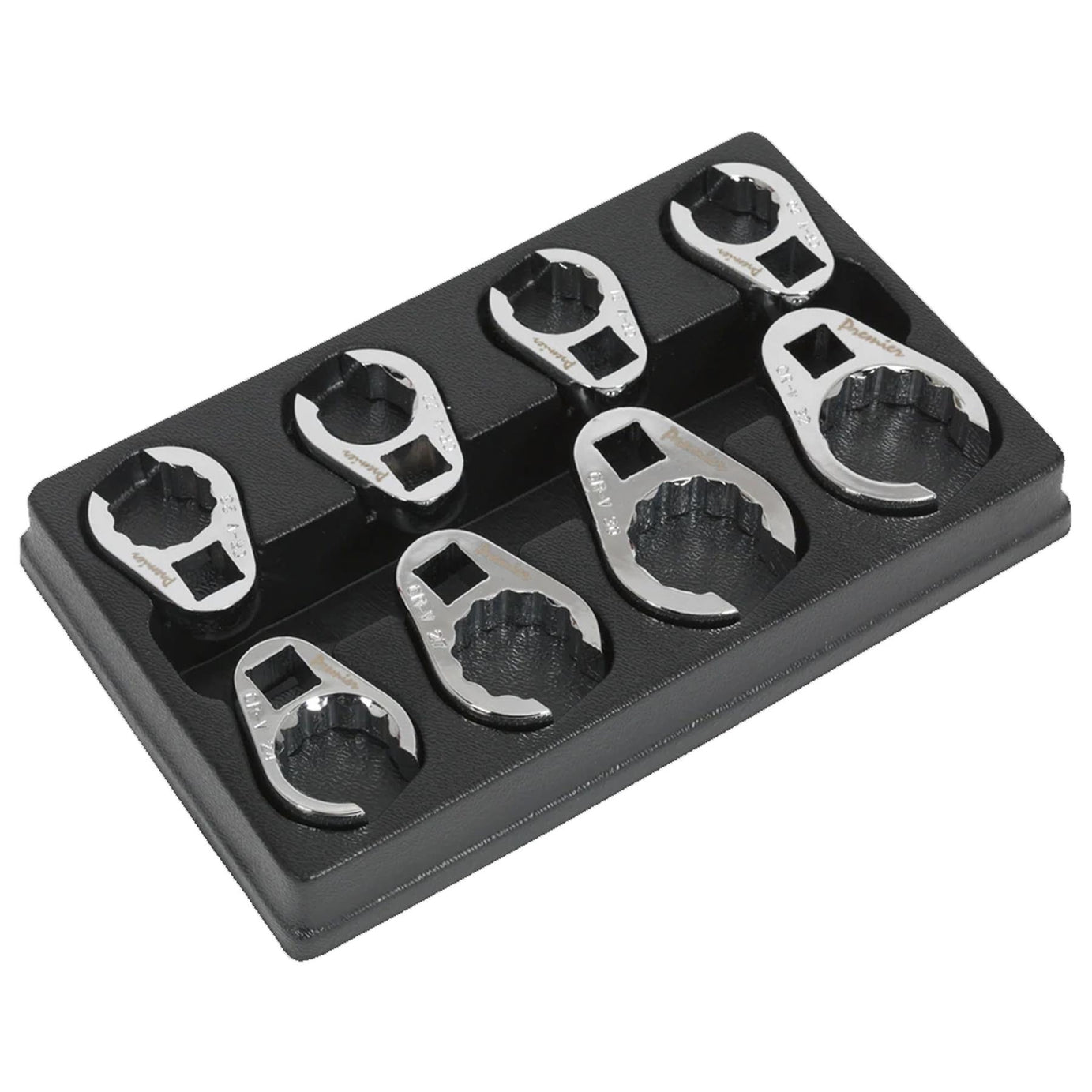 Sealey Crow's Foot Spanner Set 8pc 1/2"Sq Drive Metric