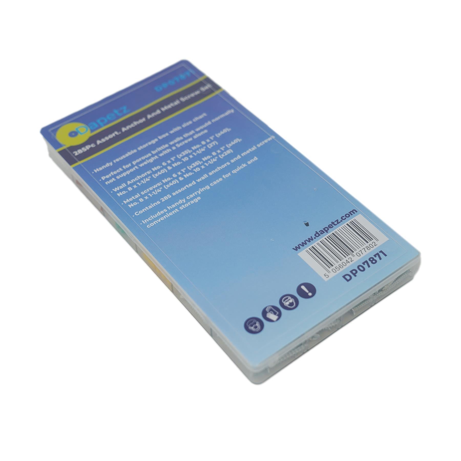 Wall Plugs Assorted Raw Rawl Plugs With Screws 285pc Rawl Plugs And Screws Set