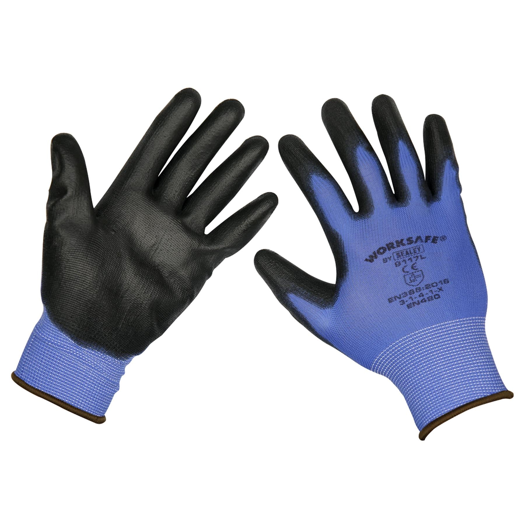 Sealey Lightweight Precision Grip Gloves (X-Large) - Pack of 6 Prs