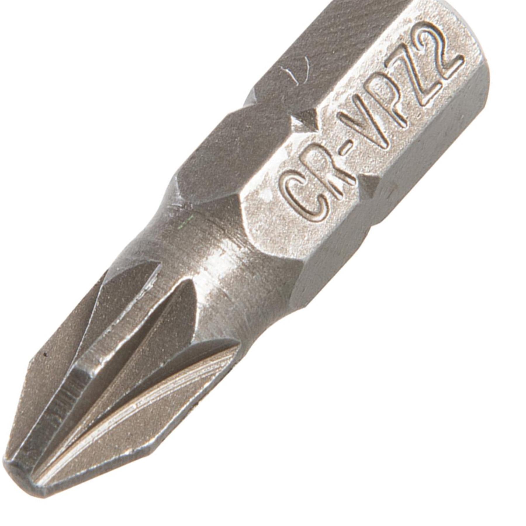 30 Pack Cr-V 6150 Steel Screwdriver Bits 25mm PZ2