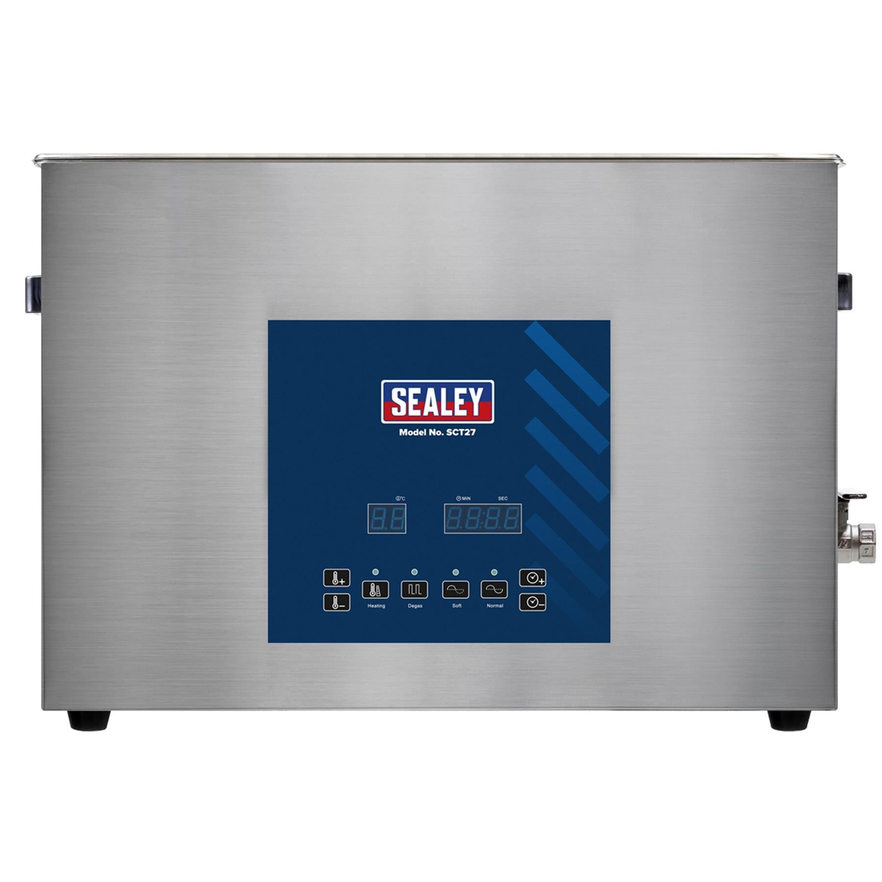 Sealey Ultrasonic Parts Cleaning Tank 27L Stainless Steel tank