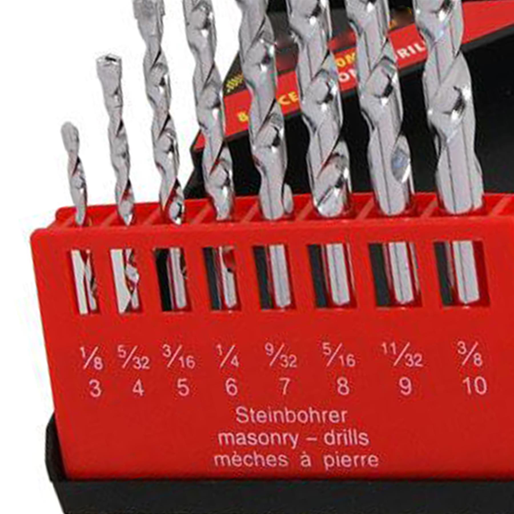 8pc Masonry / Concrete Drill Bit Set / Kit