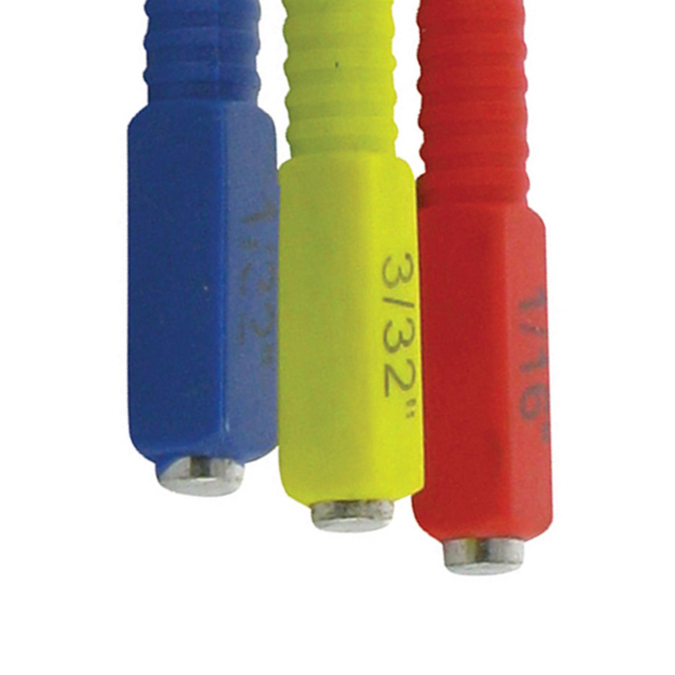 3pc Colour Coded Nail Punch Set 1/32" 1/16" 3/32" 1.5/2/3mm Bright & Panel Pins