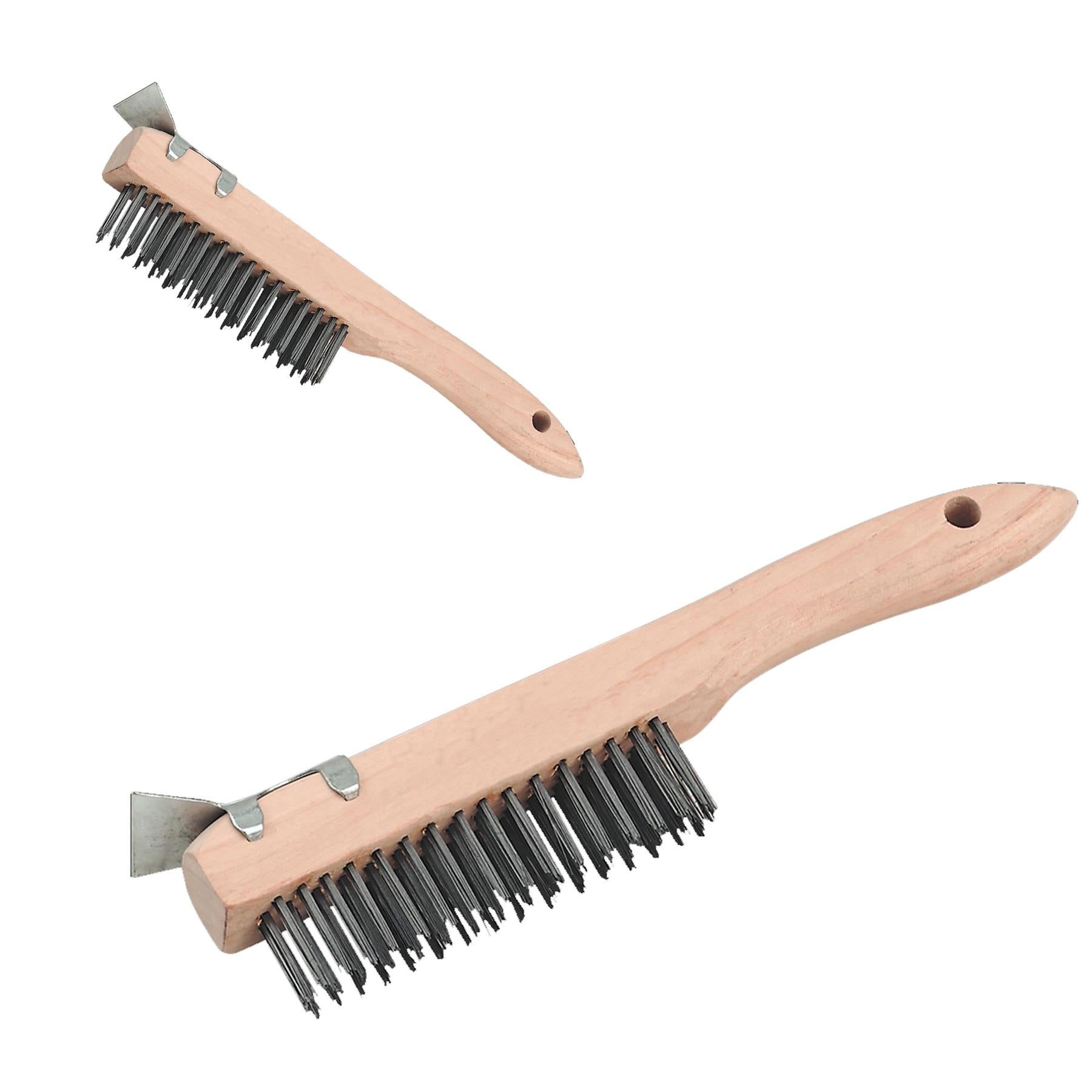 Wire Brush with Steel Fill & Scraper 260mm Sealey