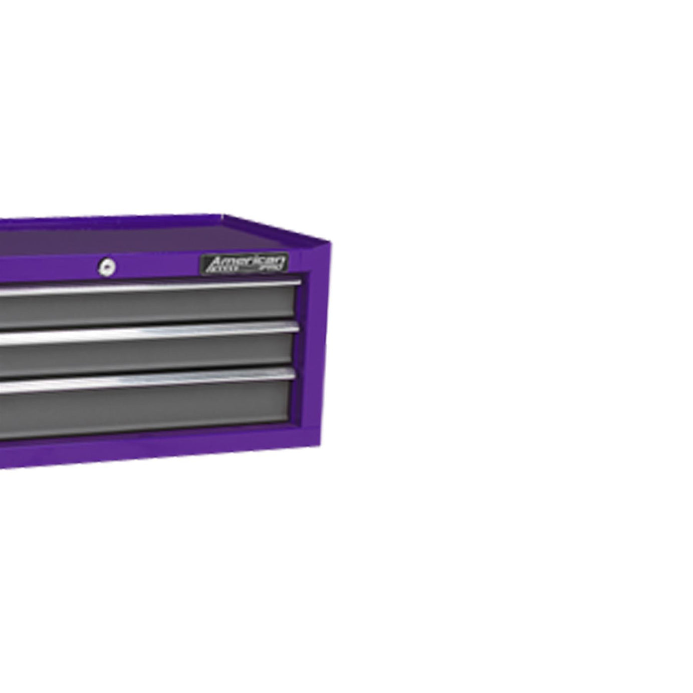 Sealey Mid-Box 3 Drawer with Ball-Bearing Slides - Purple/Grey