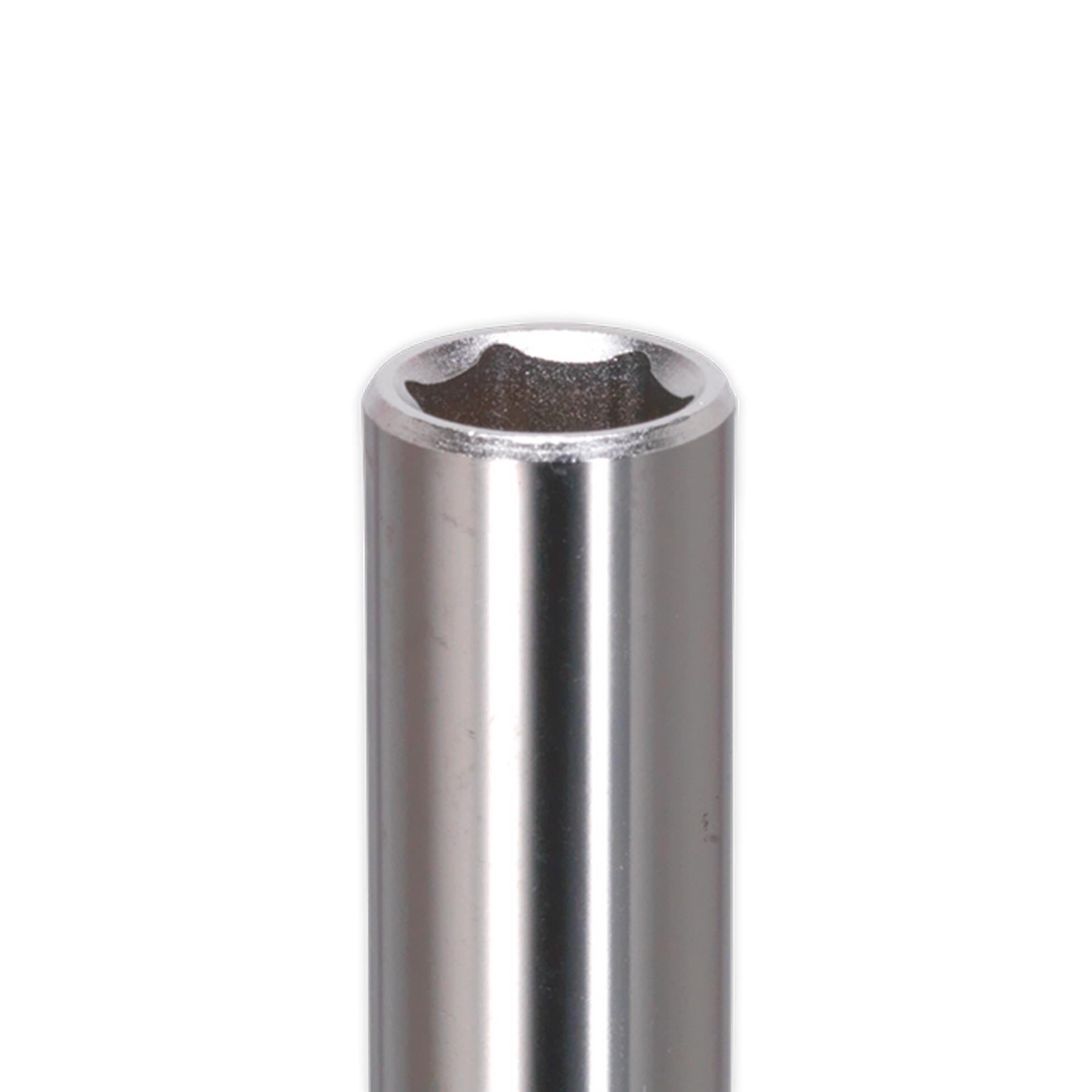 Sealey WallDrive Socket 8mm Deep 1/4"Sq Drive Chrome Vanadium Steel