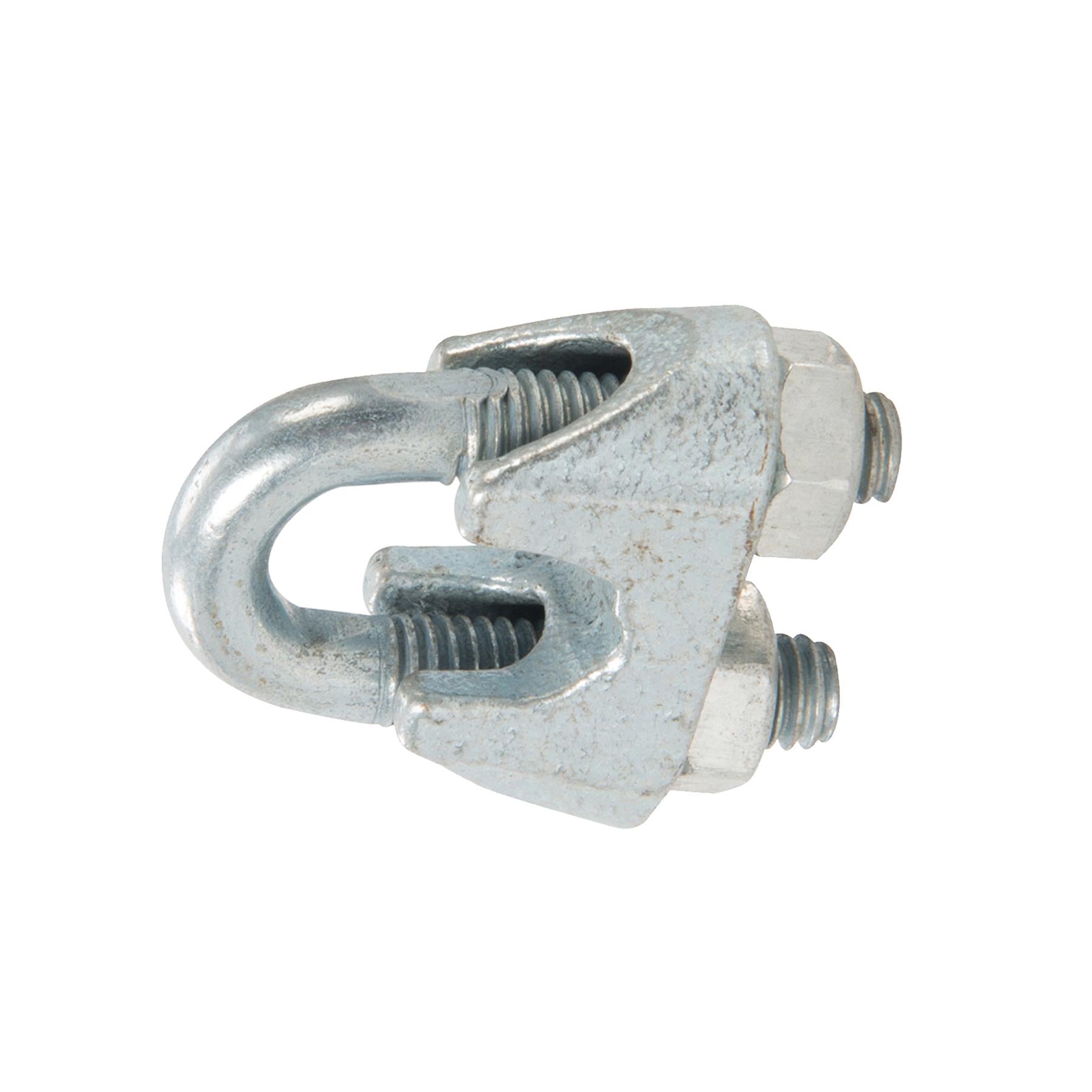 Wire Rope Grips Clamps M8 U Bolts Fitting Cable Cord Tie Heavy Duty Steel Metal