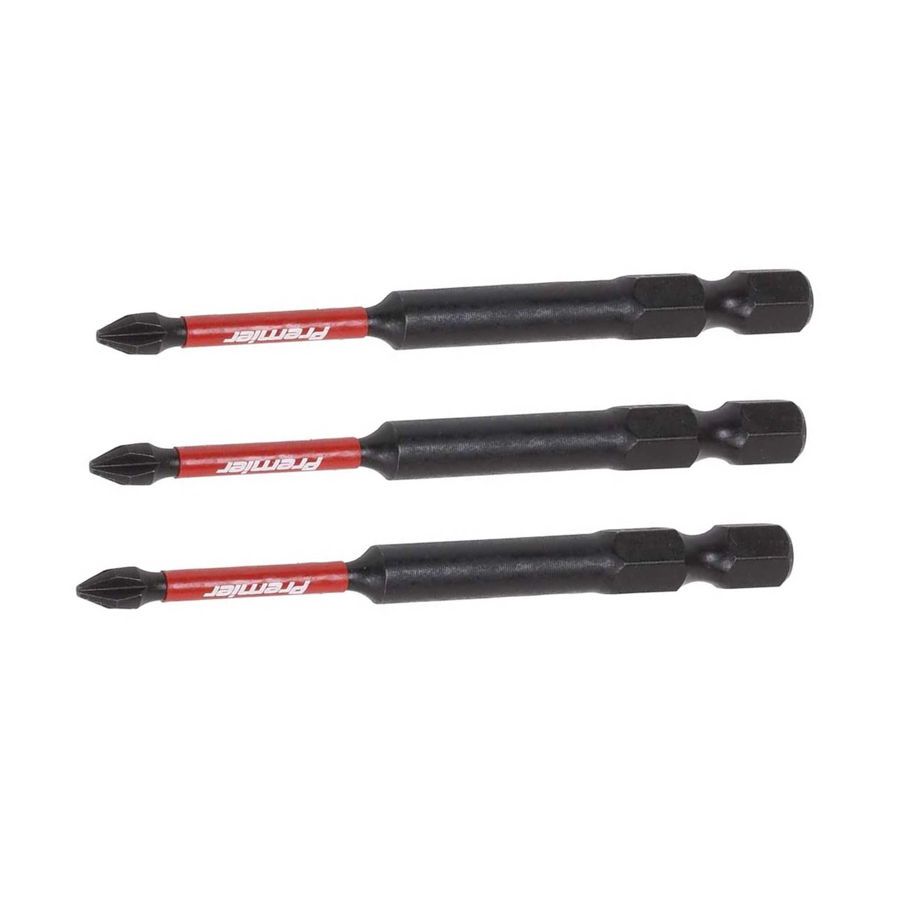 Phillips #1 Impact Power Tool Bits 75mm - 3pc