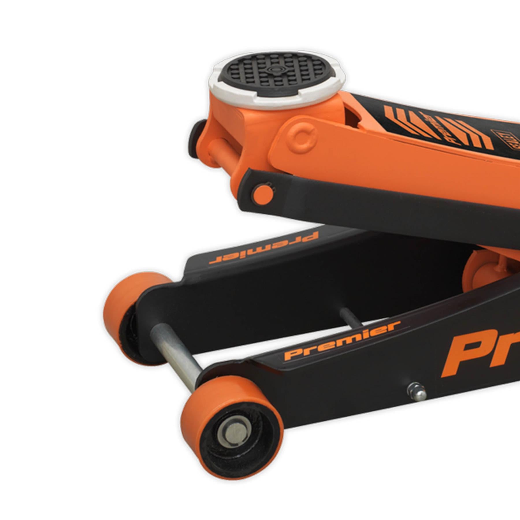 Sealey Trolley Jack 3 Tonne Rocket Lift Orange