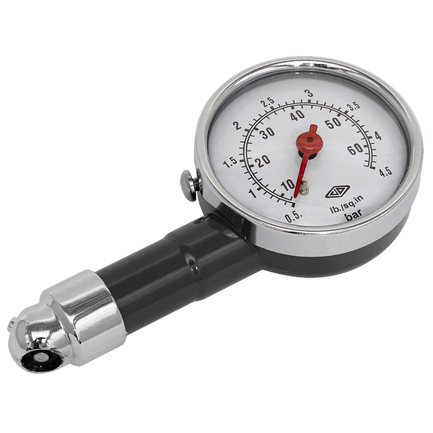 Sealey Tyre Pressure Gauge Dial Type 0-4.5bar(0-60psi)