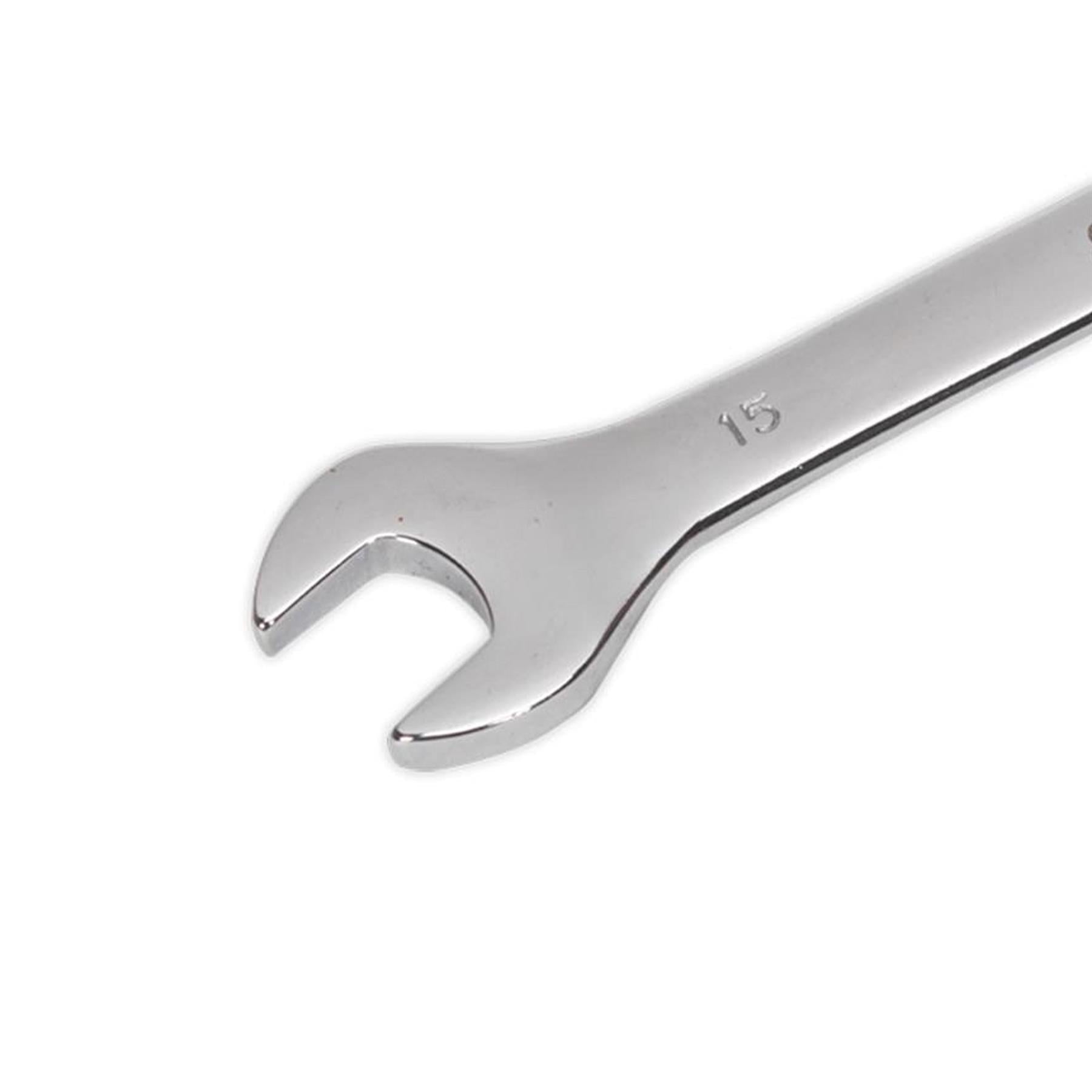Sealey Combination Spanner 15mm Chrome Vanadium Steel