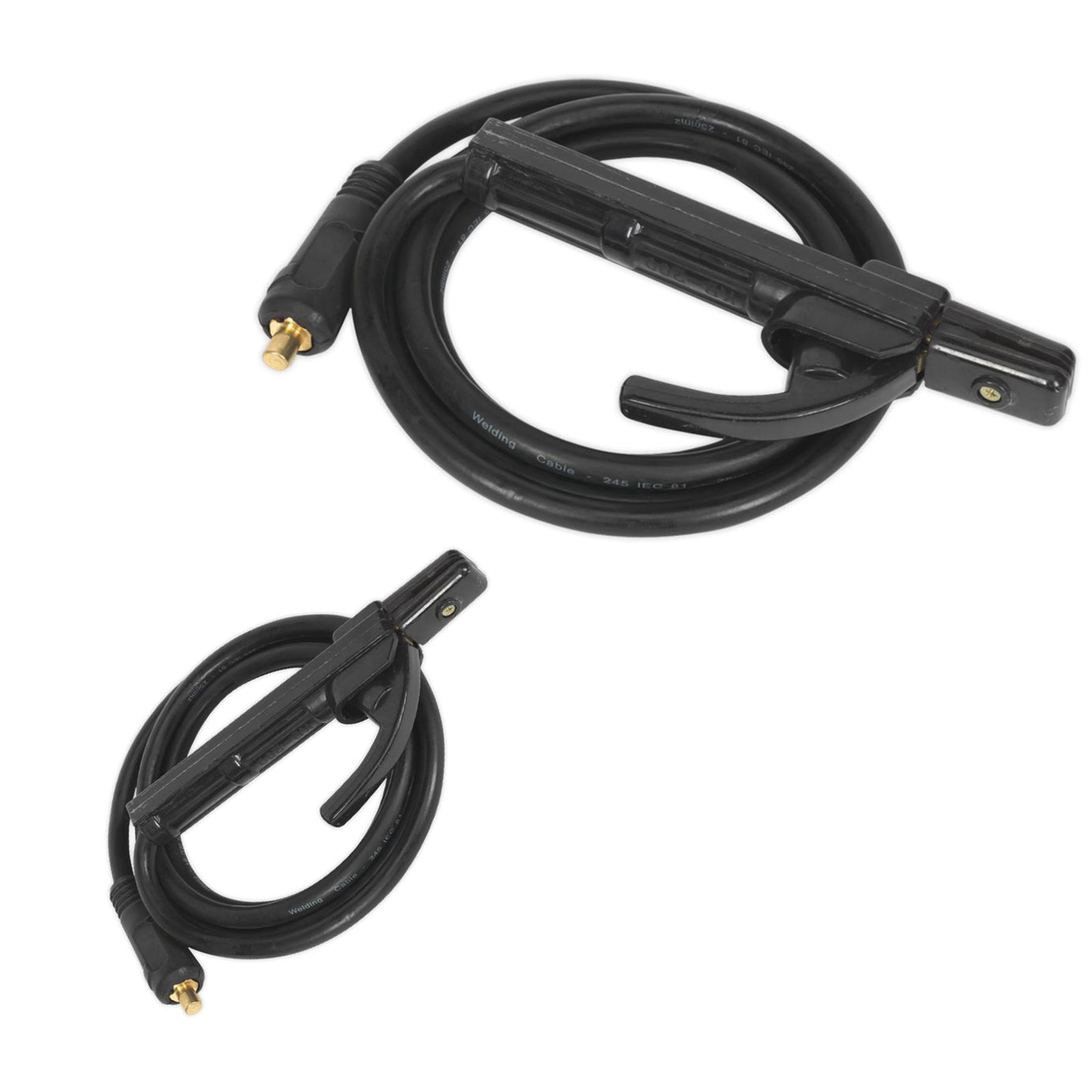 MMA Electrode Holder with 2m 25mm Cable & Dinse Connector. Sealey