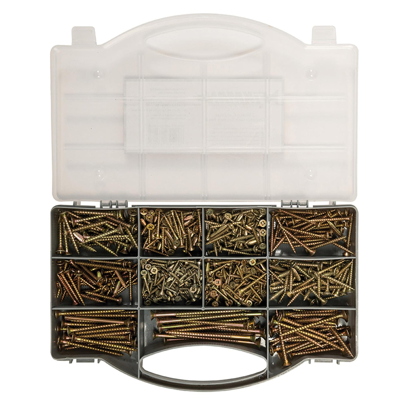 780Pce Goldstar Countersink Screws Pack Twin-Thread Pzd Corrosion Resistance