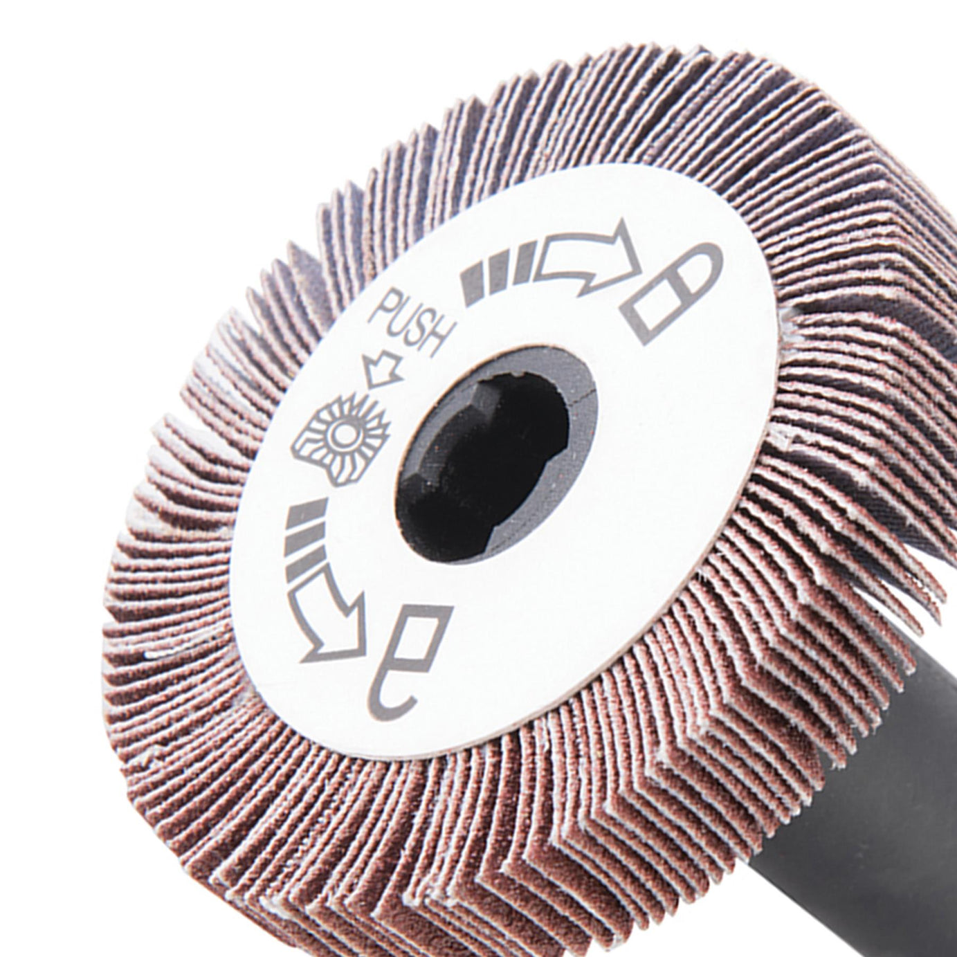 Flap Wheel 120 Grit Sand Papered Flap Wheel Use On Wood Metal Paint And Plastic