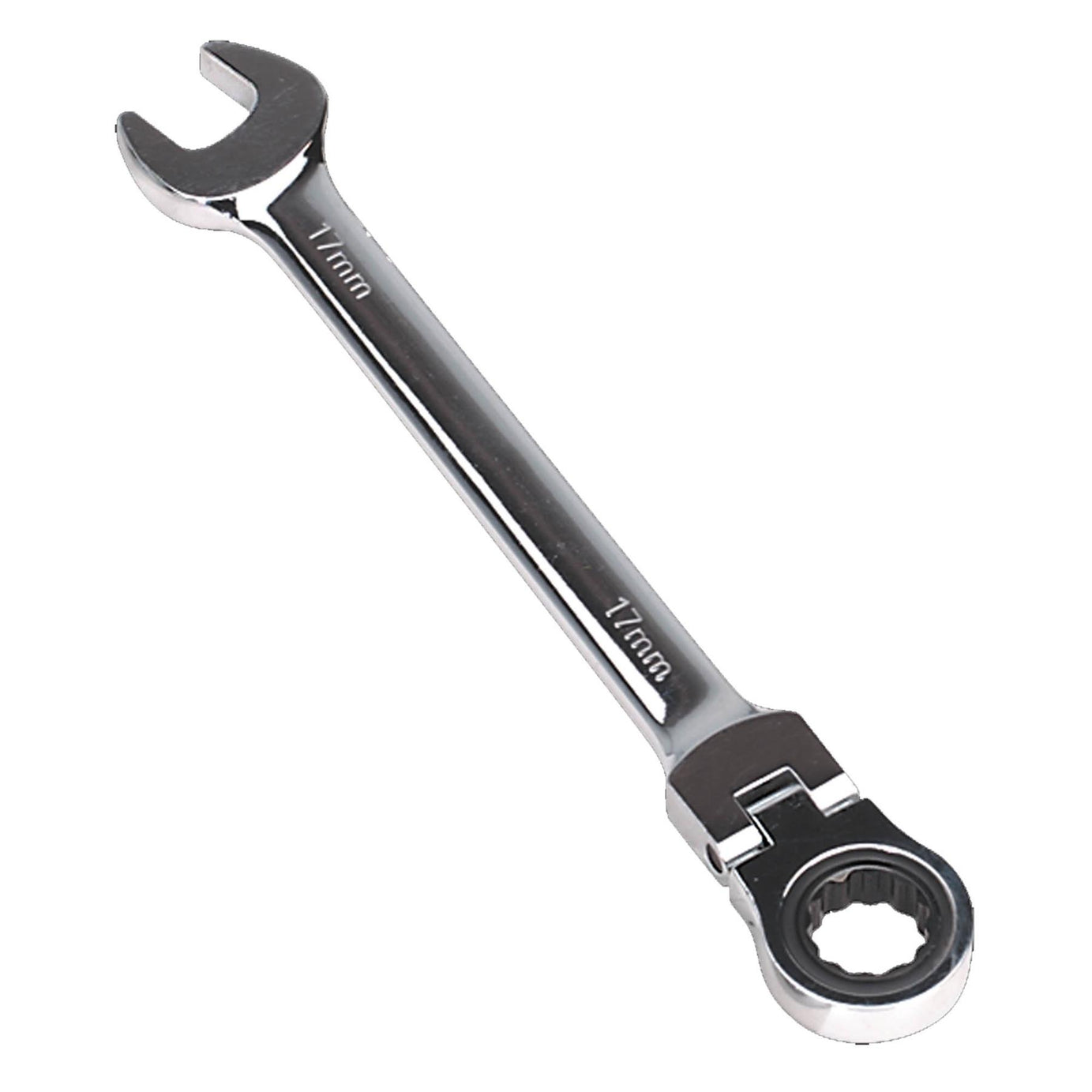 Sealey Flexi-Head Ratchet Combination Spanner 17mm