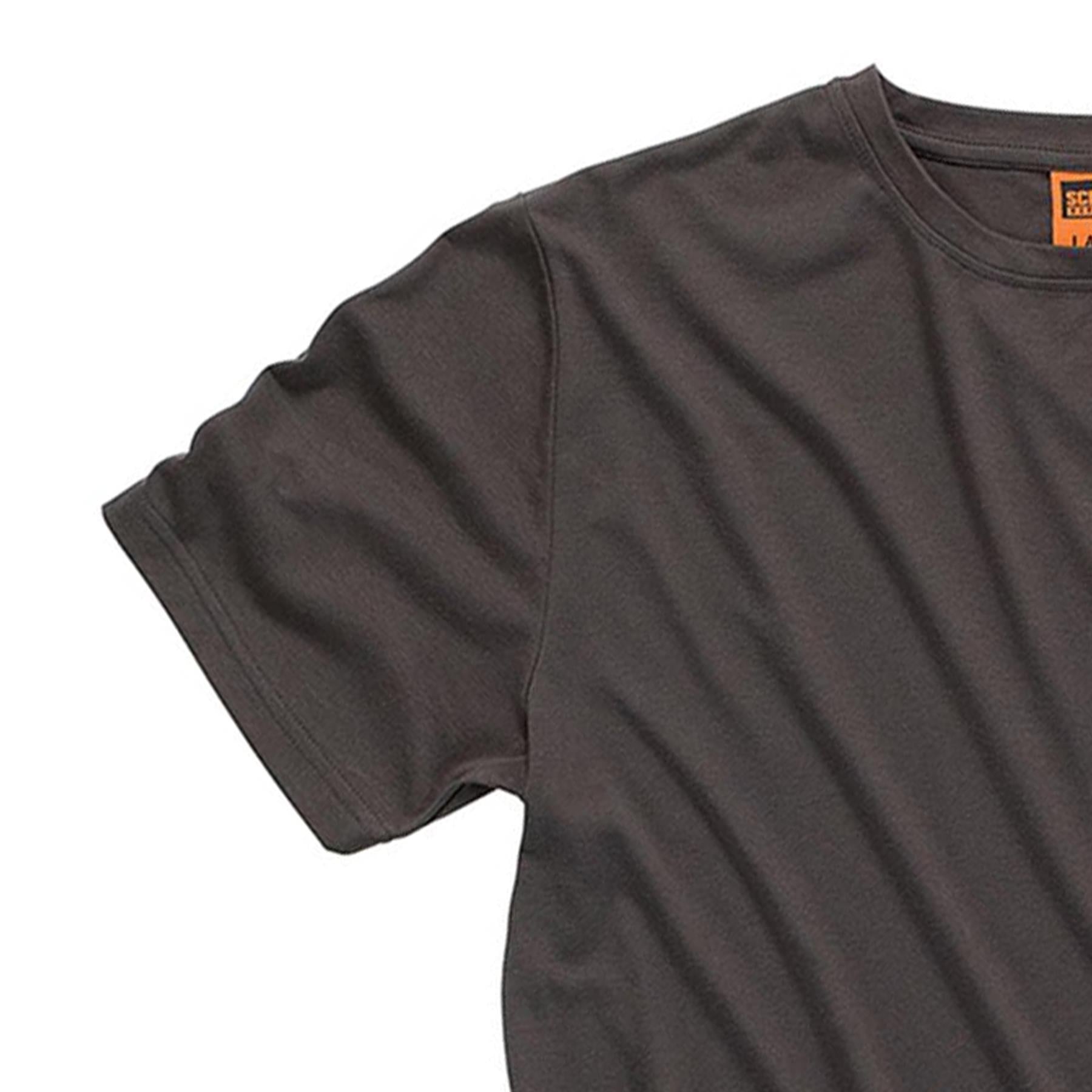 Scruffs Crew Neck T Shirt Short Sleeve Workwear Work Top Graphite Grey M