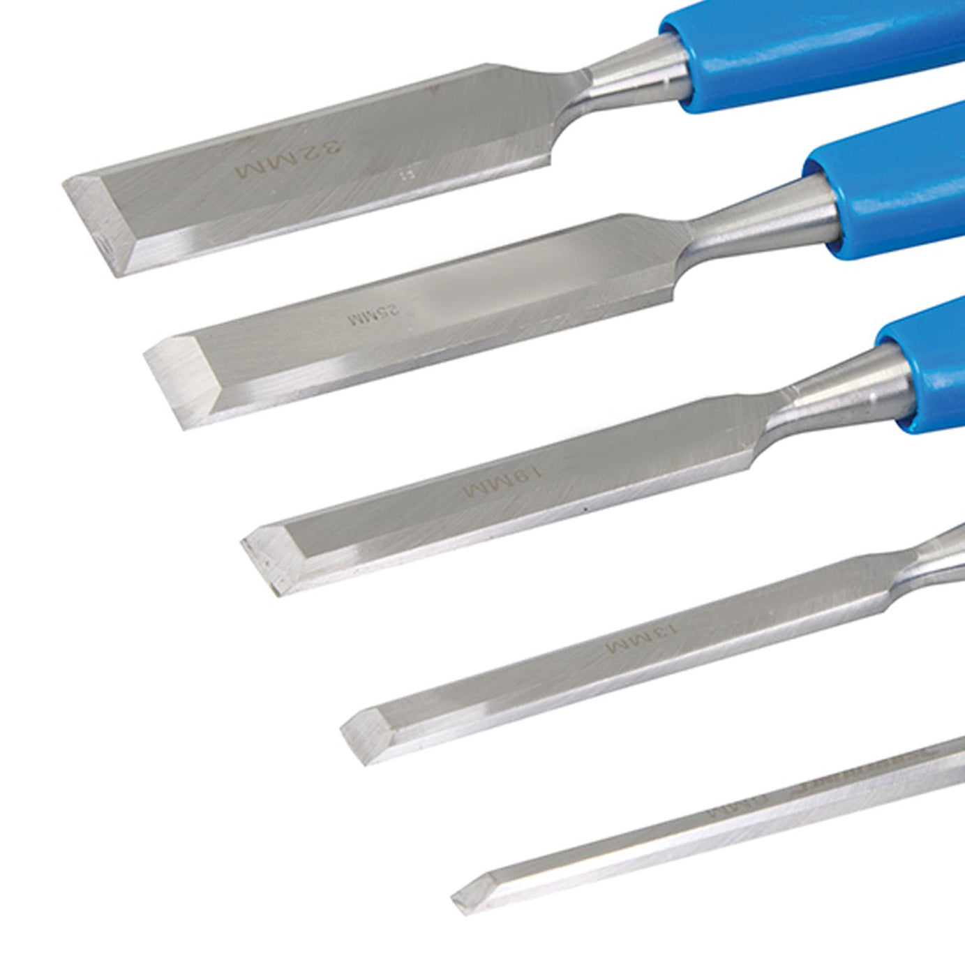 5Pce Wood Chisels Set Carpentry Woodwork Wood Carving Tools Bevel-Edged Chisels