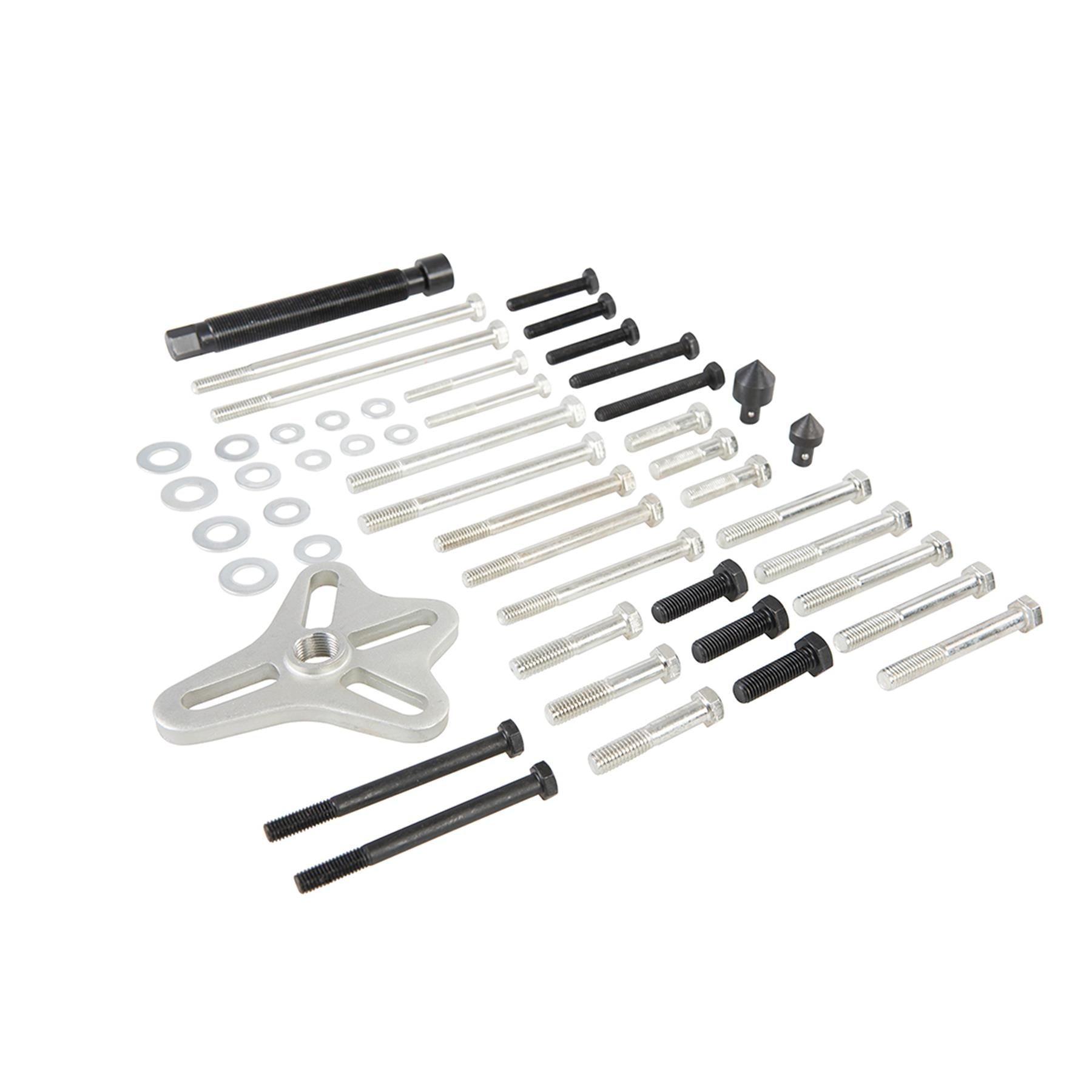 Harmonic Balancer Puller Set 46Pc 40 - 93mm With Zinc Plated Yoke And Bolts