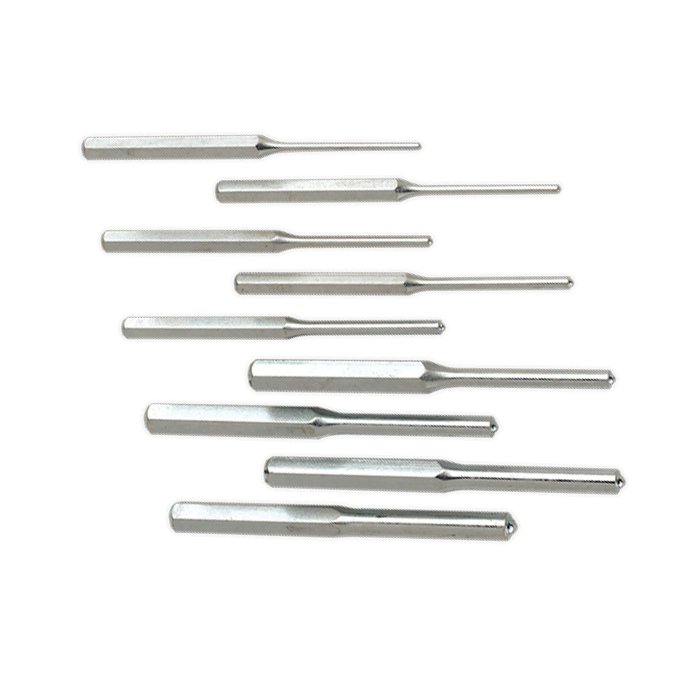 Sealey Roll Pin Punch Set 9pc 1/8-1/2" Imperial