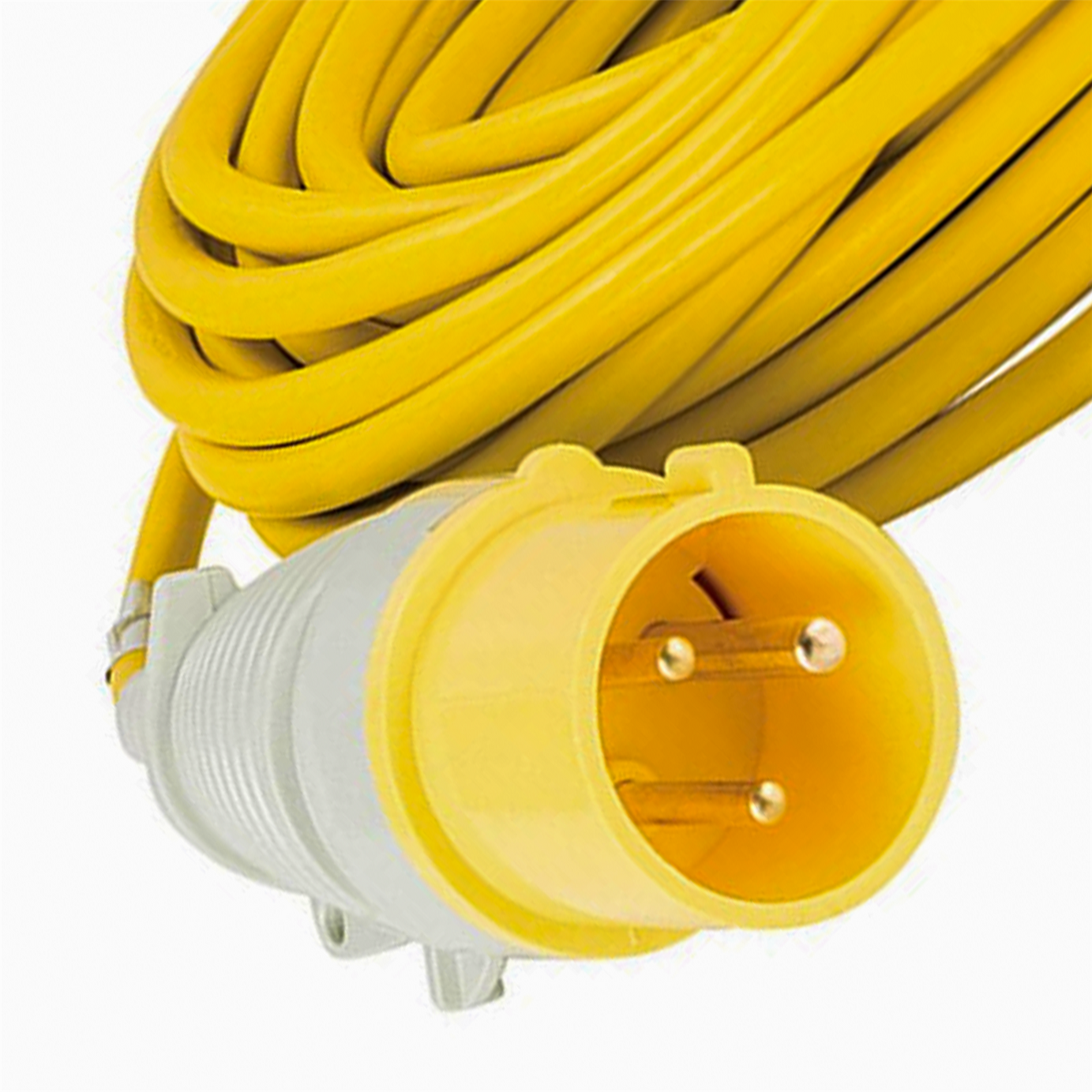 Defender Extension Lead Yellow 2.5mm2 32A 14m 110V