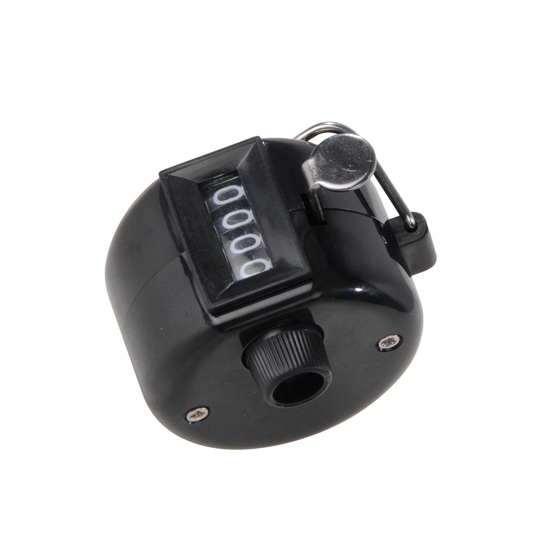 4 Digit Chrome Palm Tally Counter Hand Held Clicker