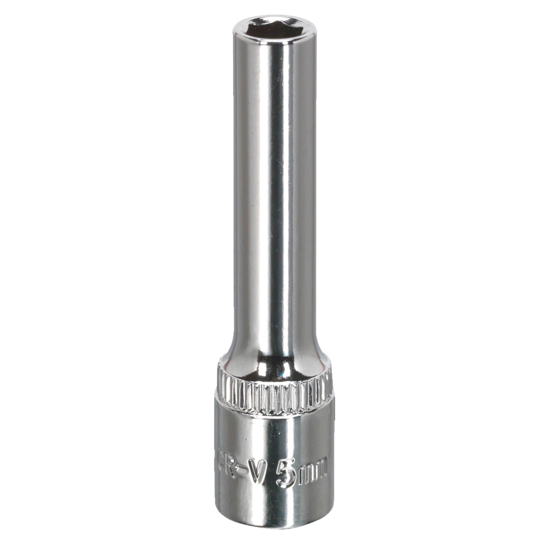 Sealey WallDrive Socket 5mm Deep 1/4"Sq Drive Fully Polished