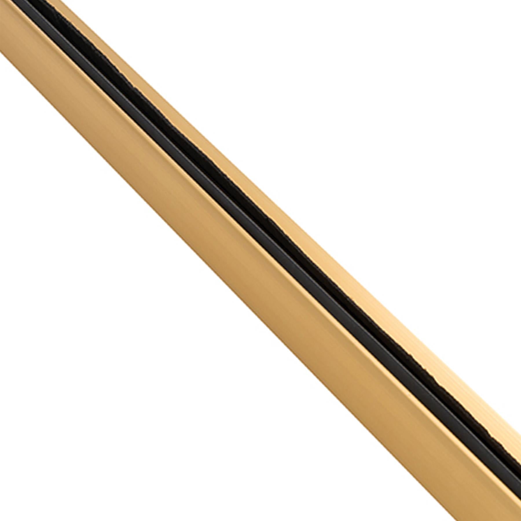 Threshold Sill Rubber Rain Draught Excluder Door Seal- Gold New